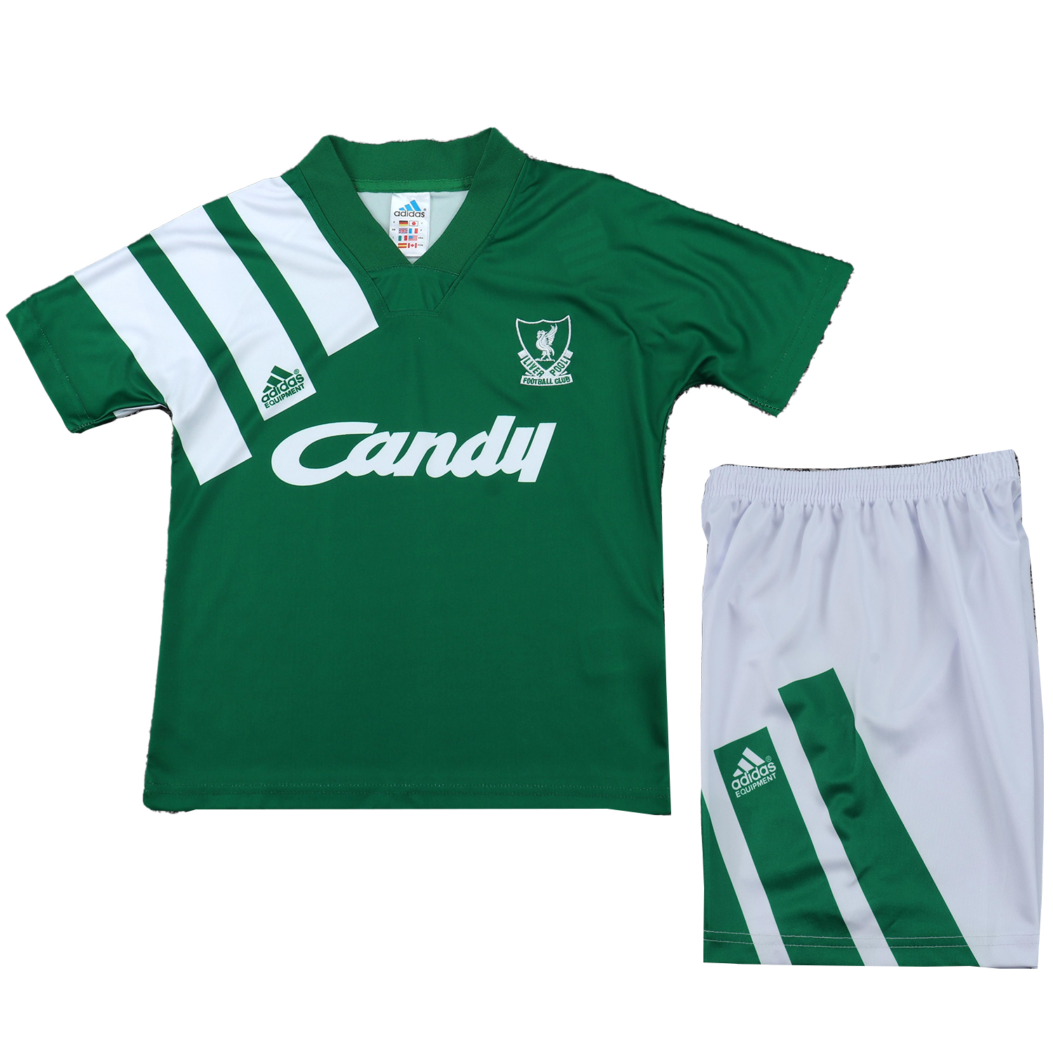 TKH-turbokithub-Retro Liver.pool 1991-92 Away Kids Kit