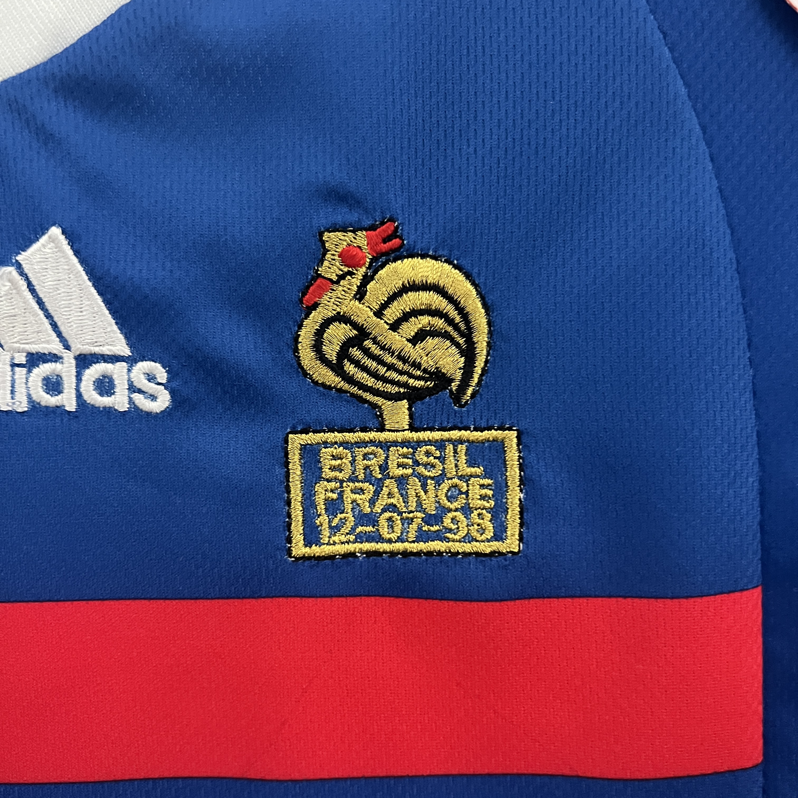 TKH-turbokithub-Retro France 1998 Home Stadium Kids Kit