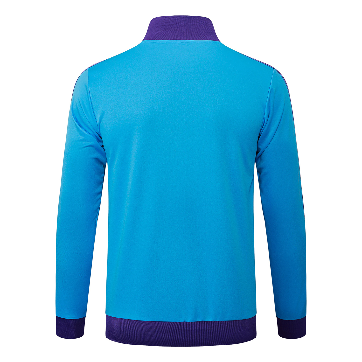 TKH-turbokithub-Real Madrid 25-26 Throwback Trefoil Jacket Training Tracksuit - Blue Jackets & Purple Pants