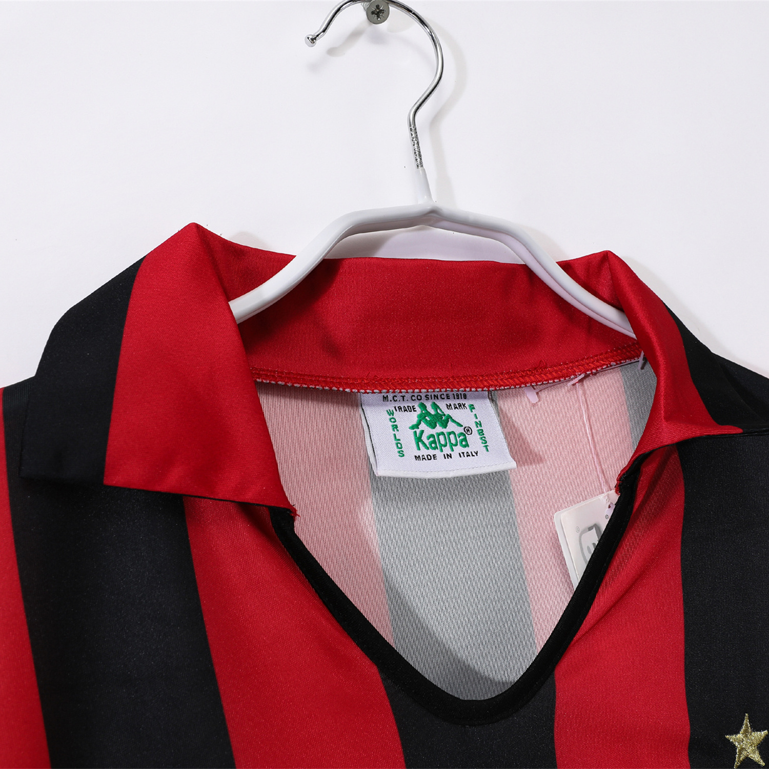 TKH-turbokithub-Retro AC Milan 1988-89 Home Long Sleeves Jersey