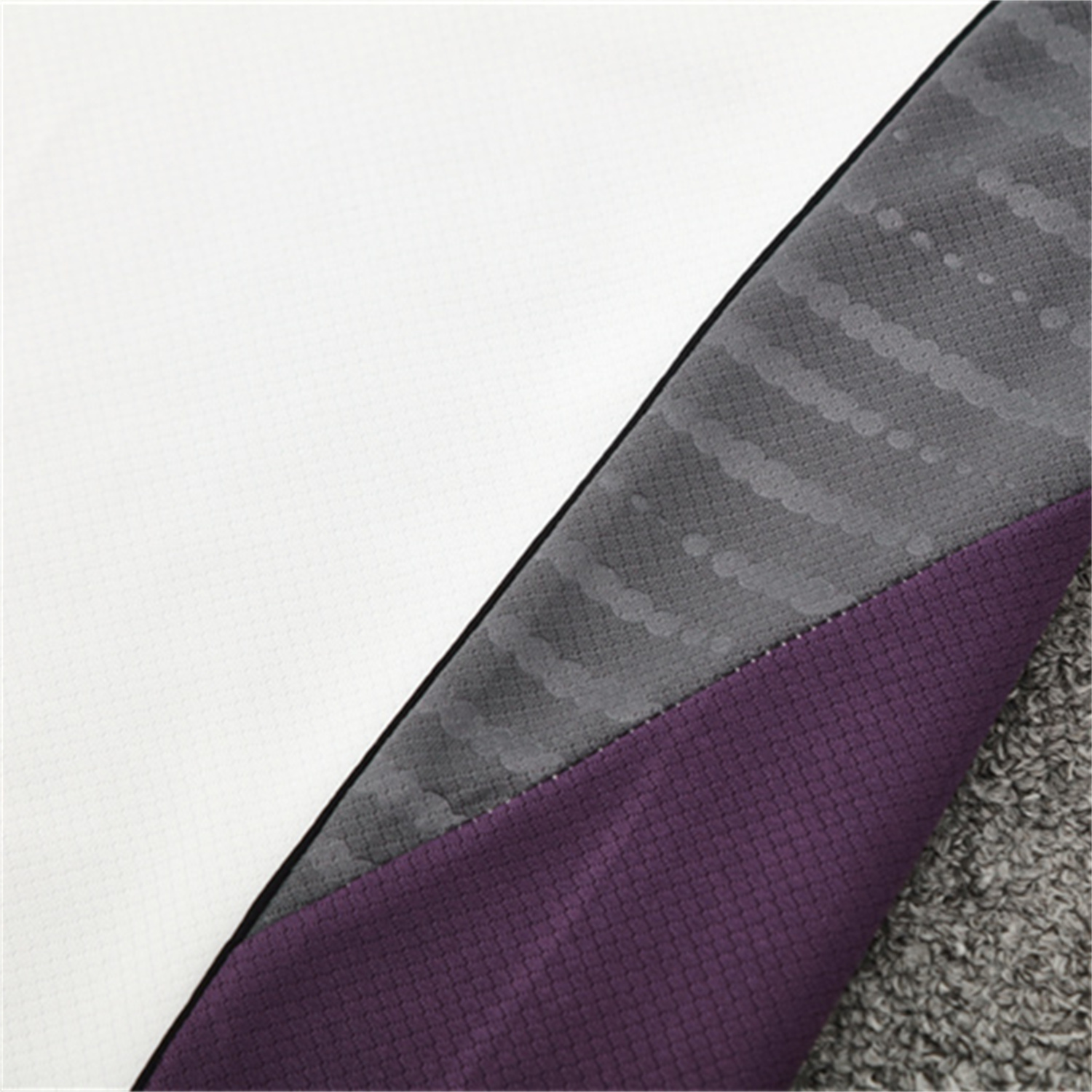 TKH-turbokithub-Manchester United 25-26 Kids Short-Sleeve Training Set - White Purple Top & Black Shorts