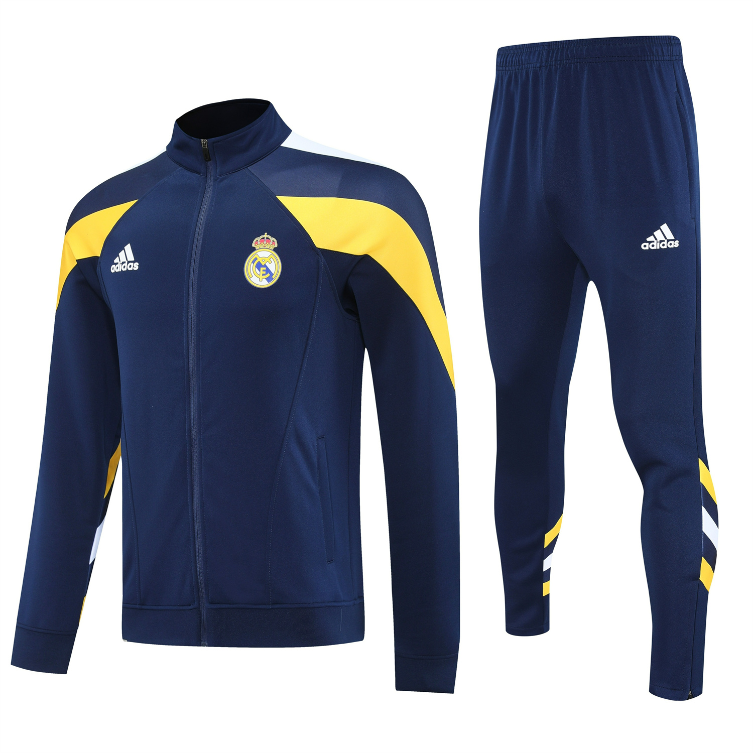 TKH-turbokithub-Real Madrid 25-26 Jacket Training Tracksuit - Deep Blue Jackets & Deep Blue Pants