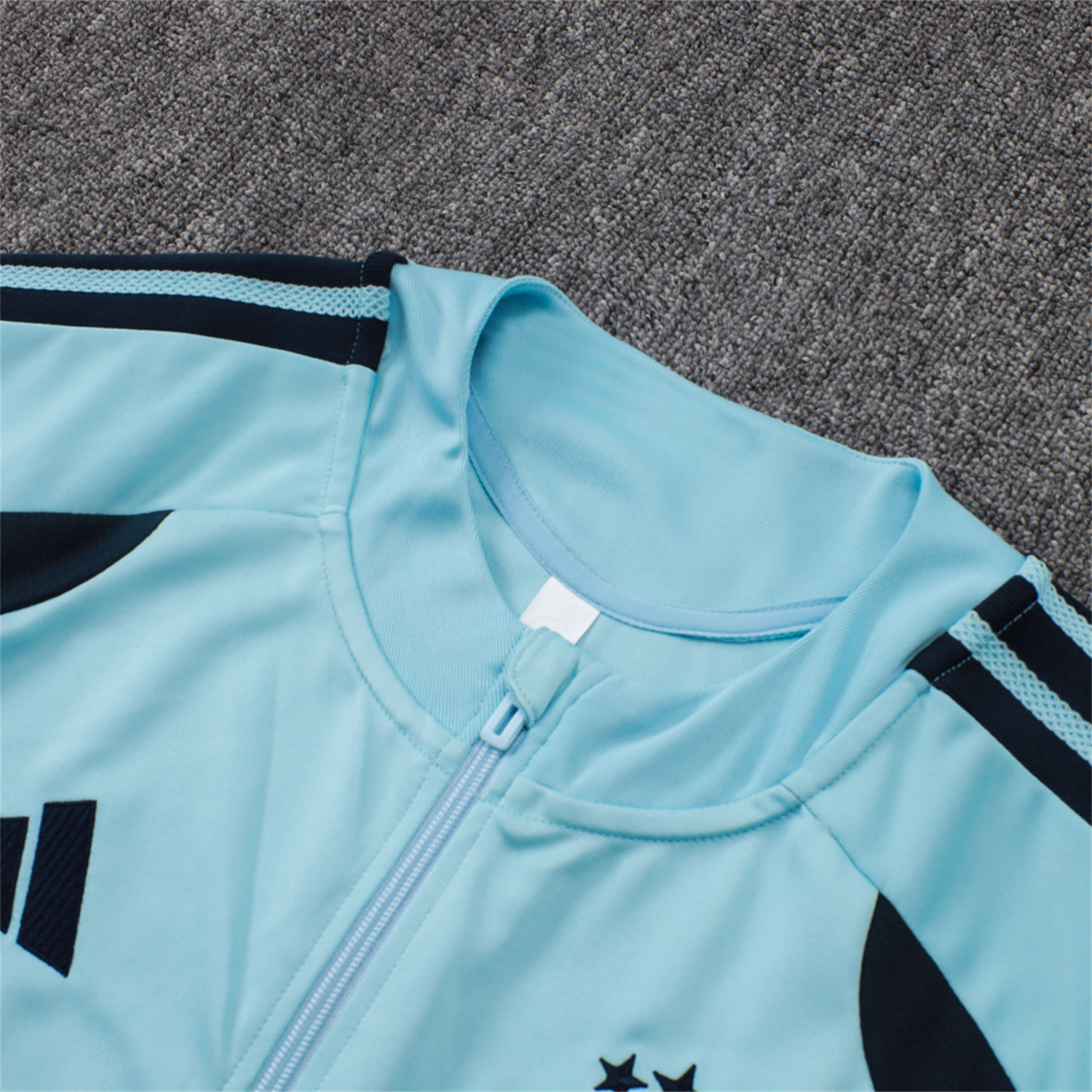 TKH-turbokithub-Argentina 25-26 Windbreaker Training Set - Light Blue Top and Black Pants