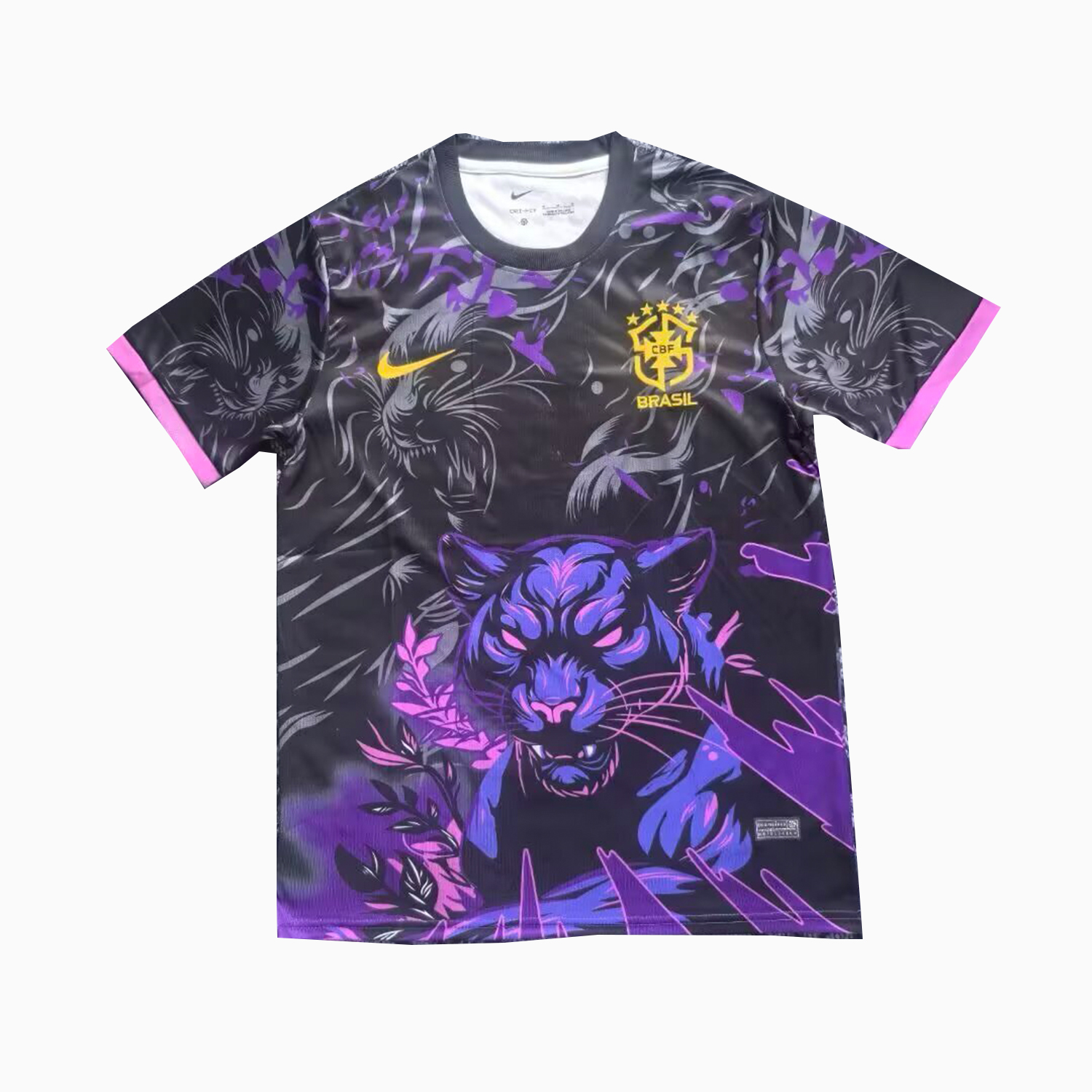 TKH-turbokithub-Brazil 25-26 Leopard Purple And Black Jersey - Fans Version