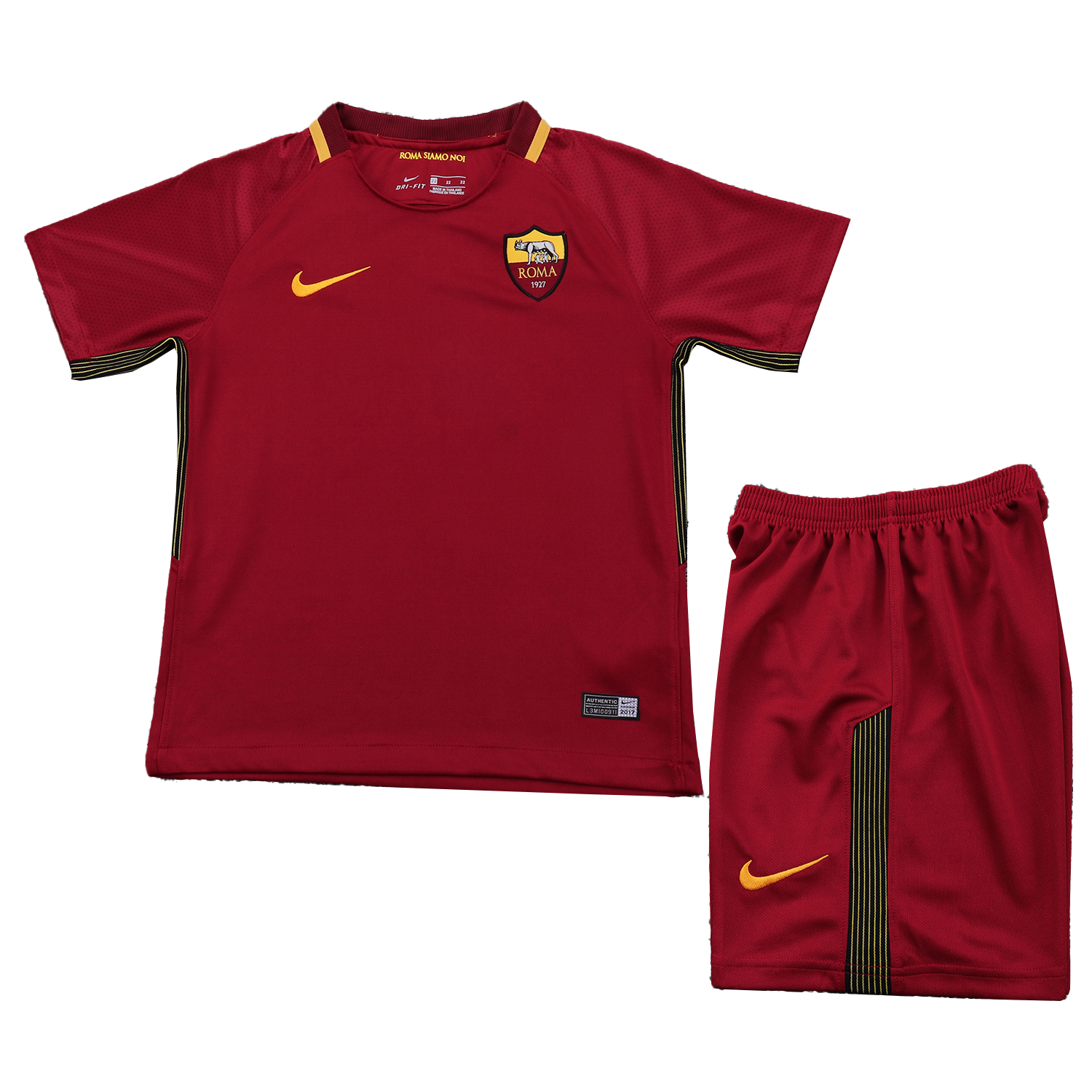 TKH-turbokithub-Retro Roma 2017-18 Home Kids Kit
