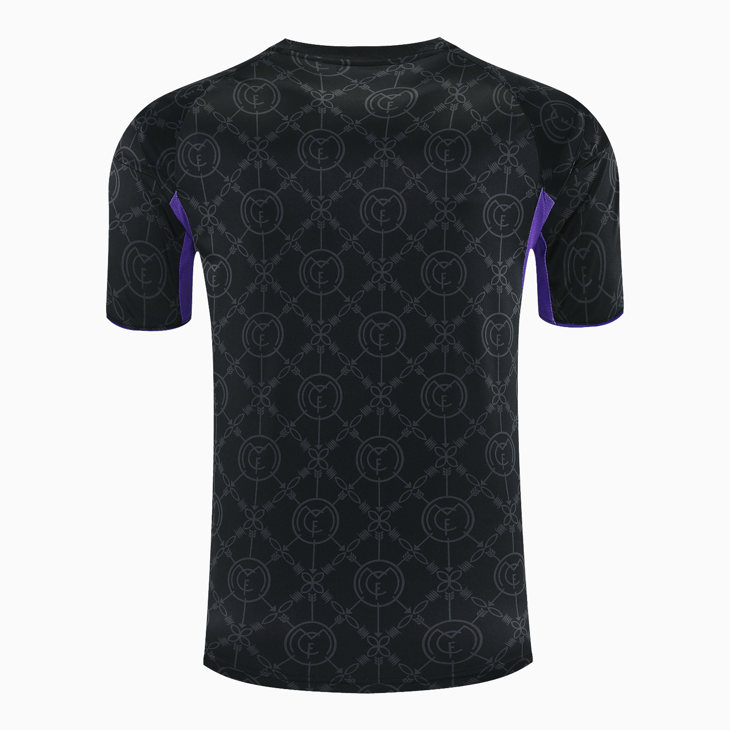 TKH-turbokithub-Real Madrid 25-26 Short-Sleeve Training Set - Blue Edge Black Top & Black Shorts