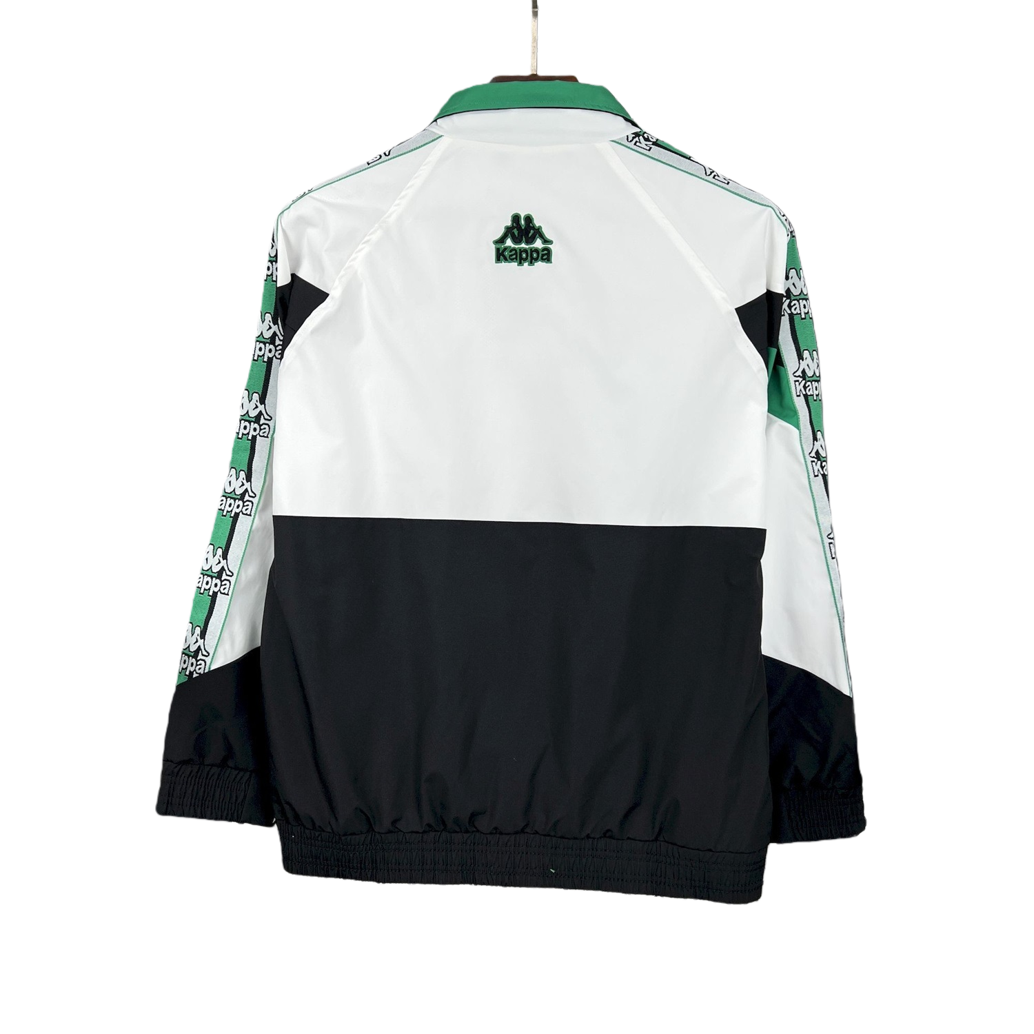 TKH-turbokithub-Retro Real Betis 1995-96 Black And White Windbreaker