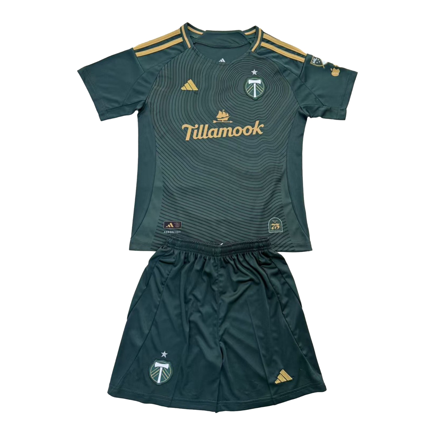 TKH-turbokithub-Portland Timbers 2025-26 Home Men's Adult Jersey Set - Fans Version