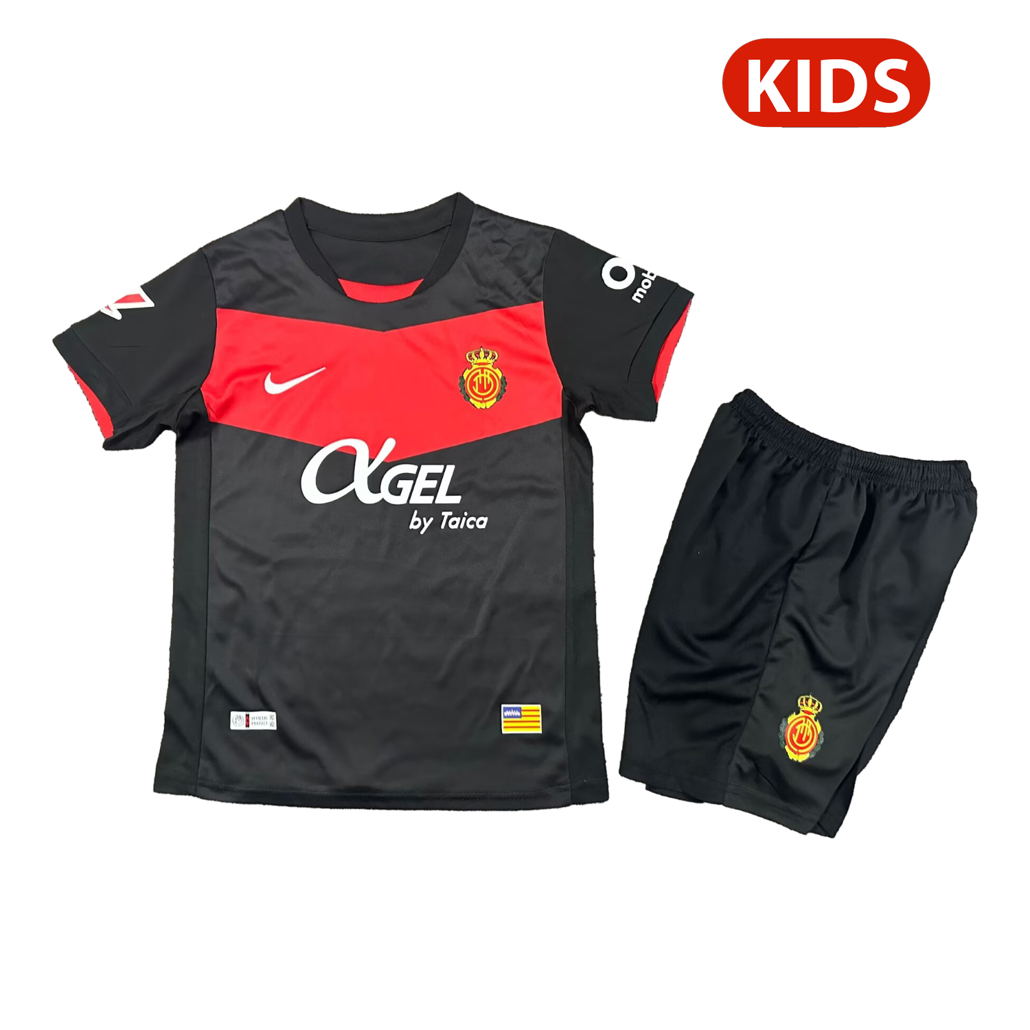 TKH-turbokithub-Mallorca 25-26 Third Black Kids Kit