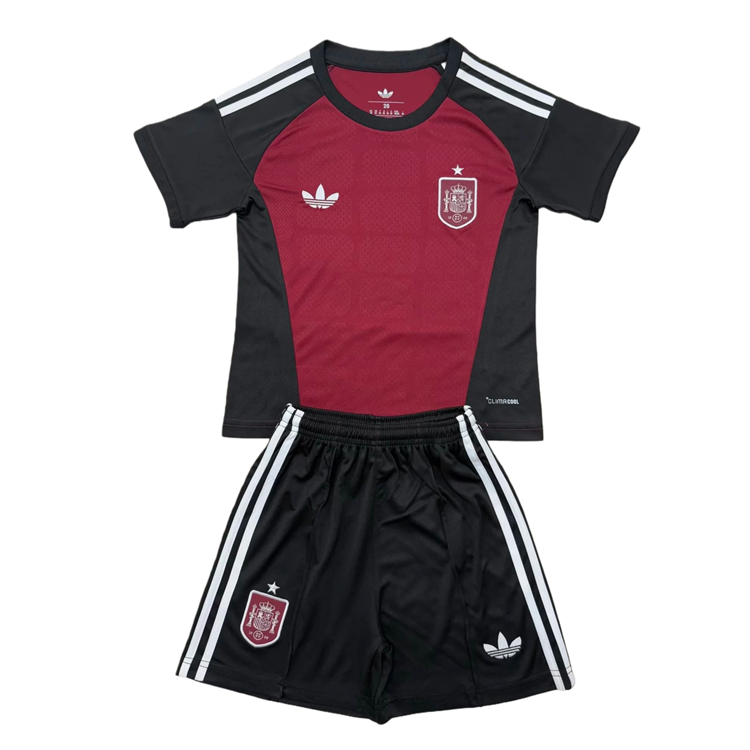 TKH-turbokithub-Spain 2026 Wine Red Goalkeeper Kids Kit