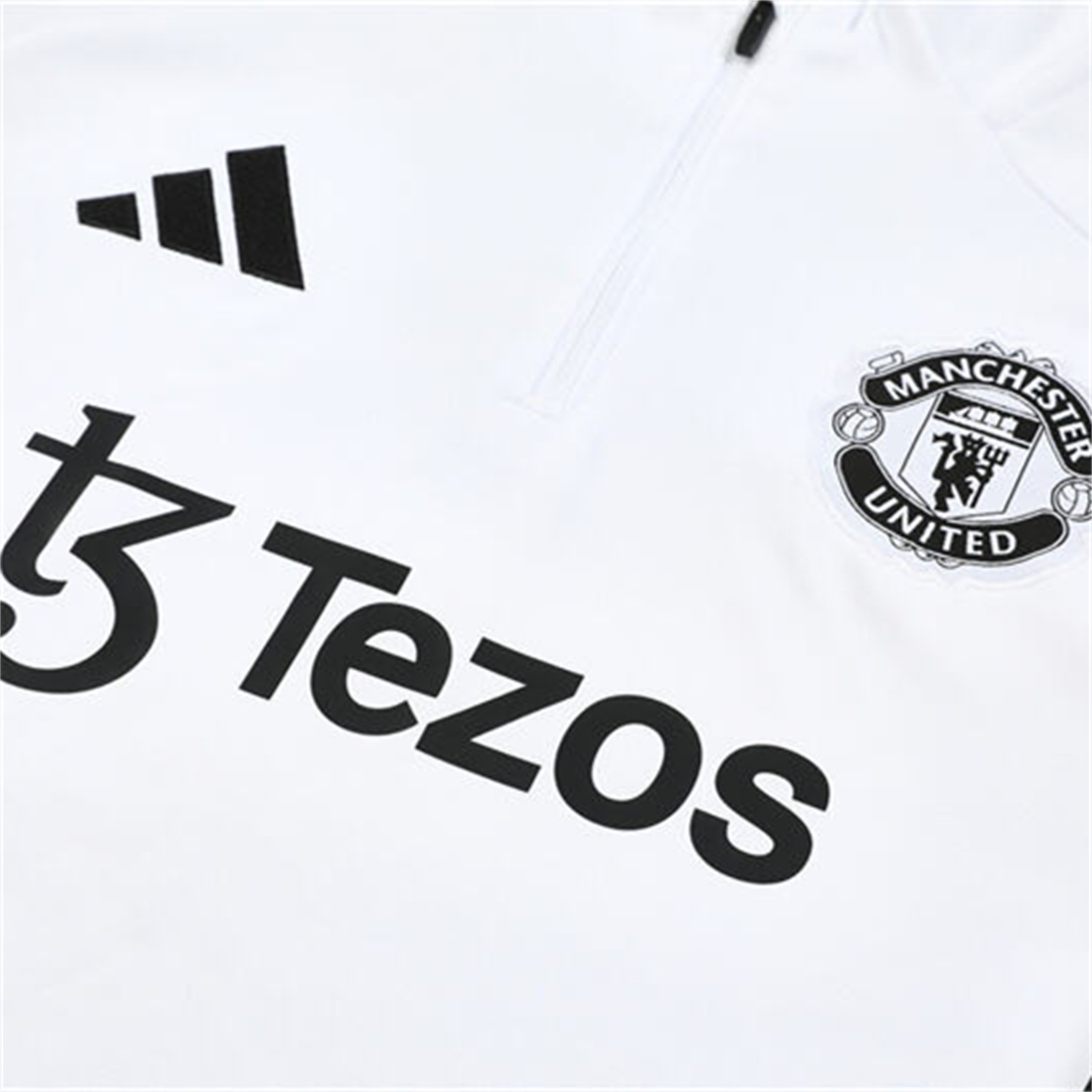 TKH-turbokithub-Manchester United 25-26 Kids Long Sleeve Training Set - White Top & Black Pants