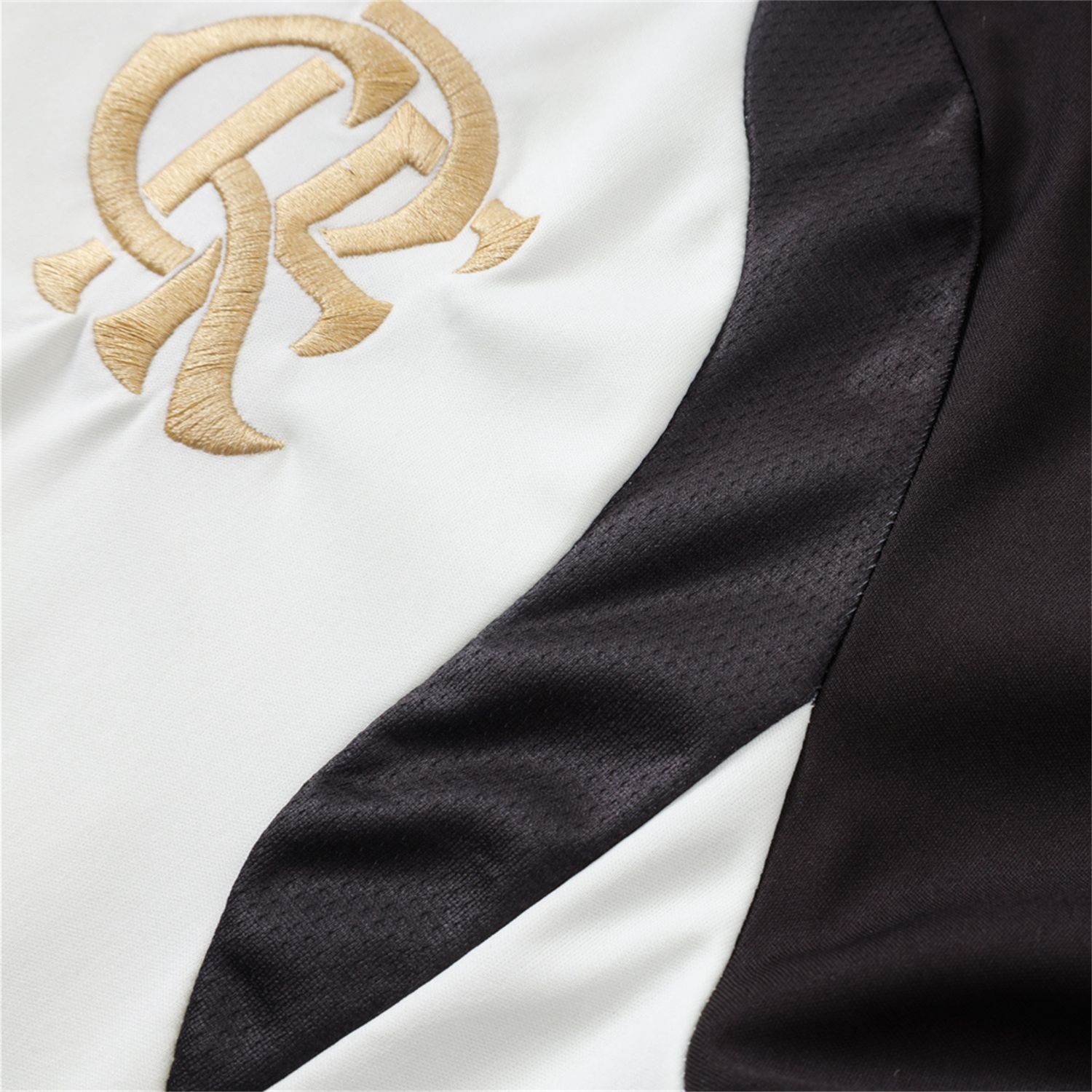 TKH-turbokithub-Flamengo 2026 Long Sleeve Training Set - White Top & Black Pants