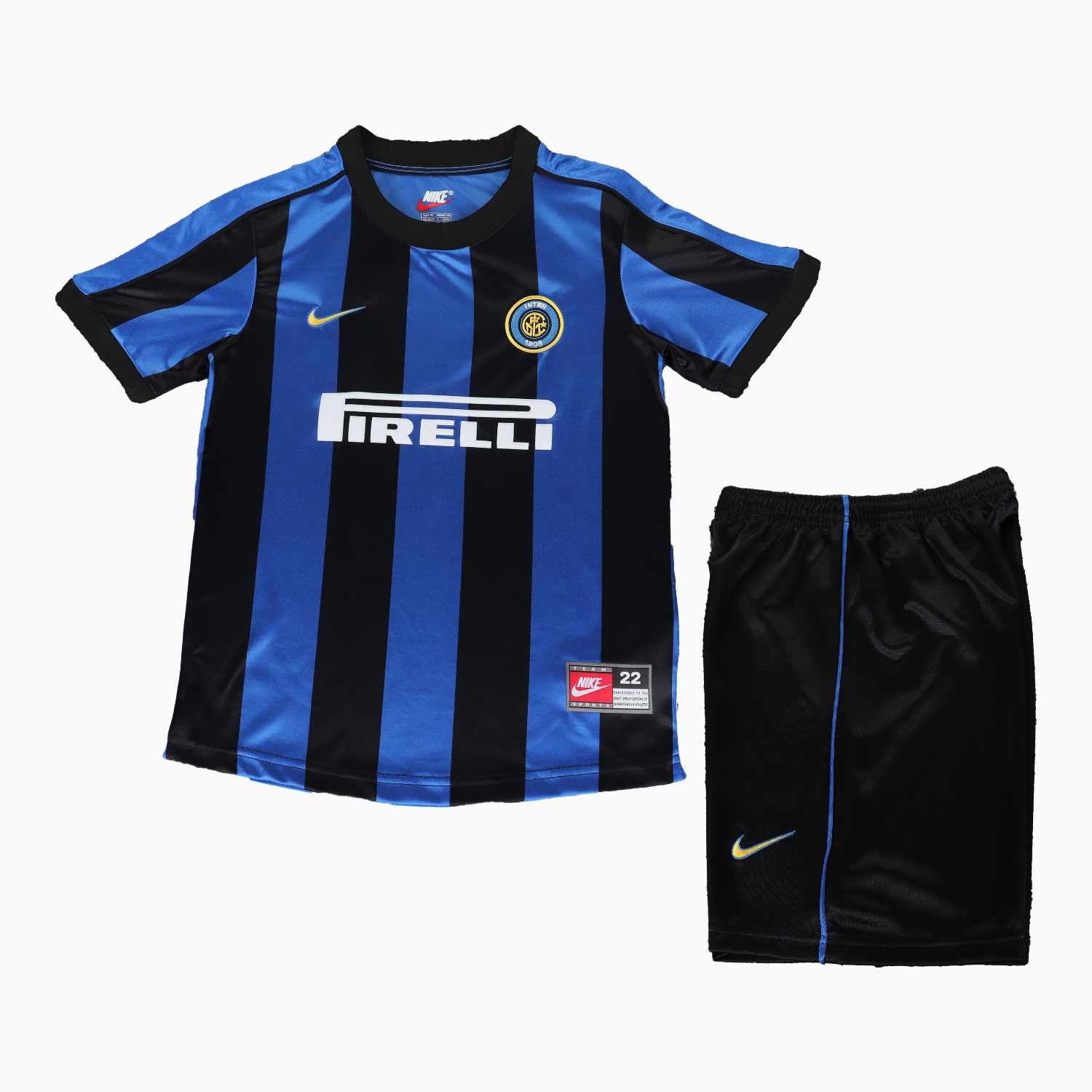 TKH-turbokithub-Retro Inter Milan 1999-00 Home Kids Kit