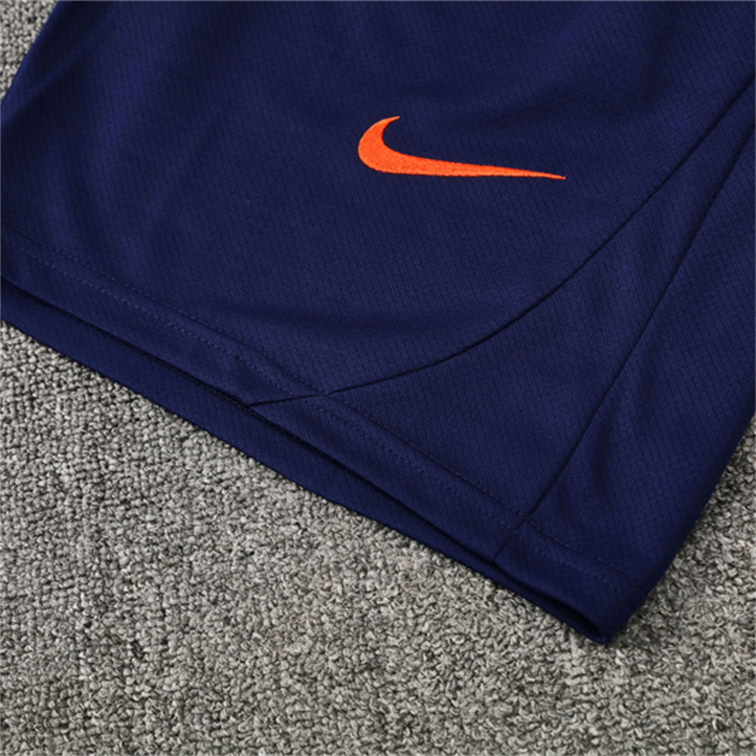 TKH-turbokithub-Barcelona 25-26 Short-Sleeve Training Set - Orange Top Royal Blue Sponsor& Royal Blue Shorts