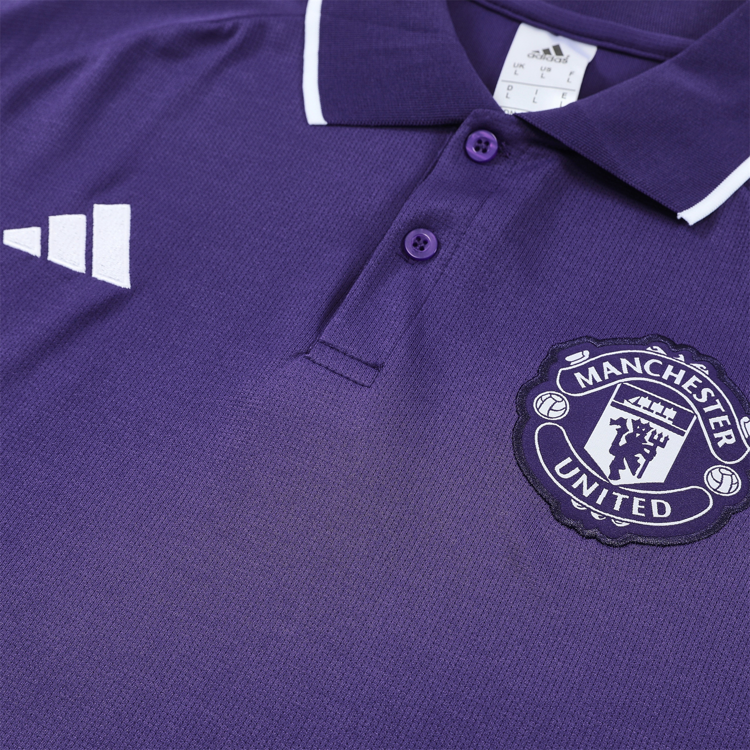 TKH-turbokithub-Manchester United 25-26 POLO Short-Sleeve Training Set - Purple Top and Black Pants