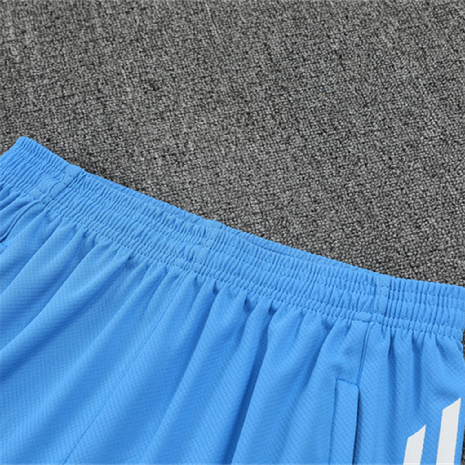 TKH-turbokithub-Real Madrid 25-26 Short-Sleeve Training Set - White Top and Sky Blue Shorts