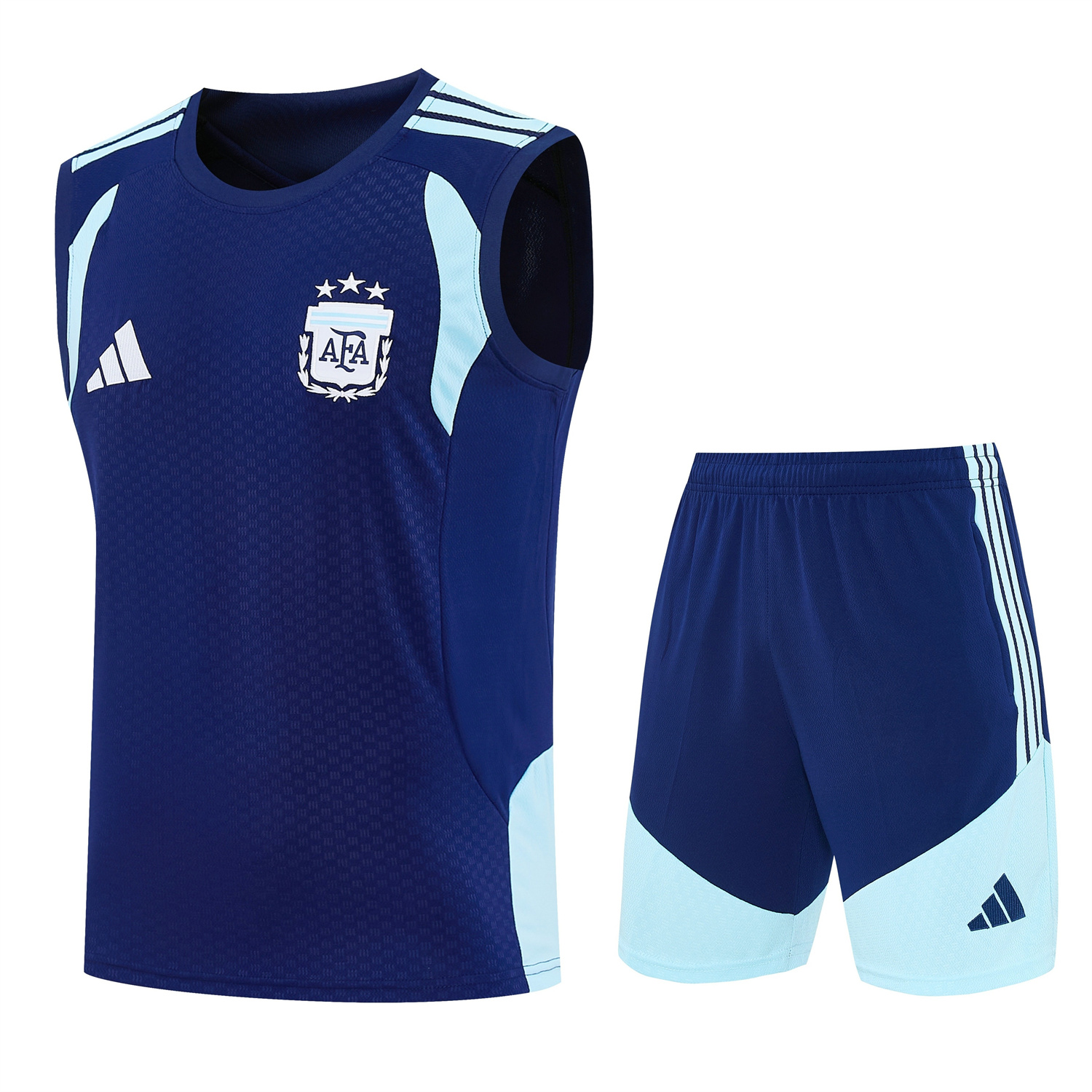 TKH-turbokithub-Argentina 2026 Vest Training Set - Dark Blue Vest and Shorts