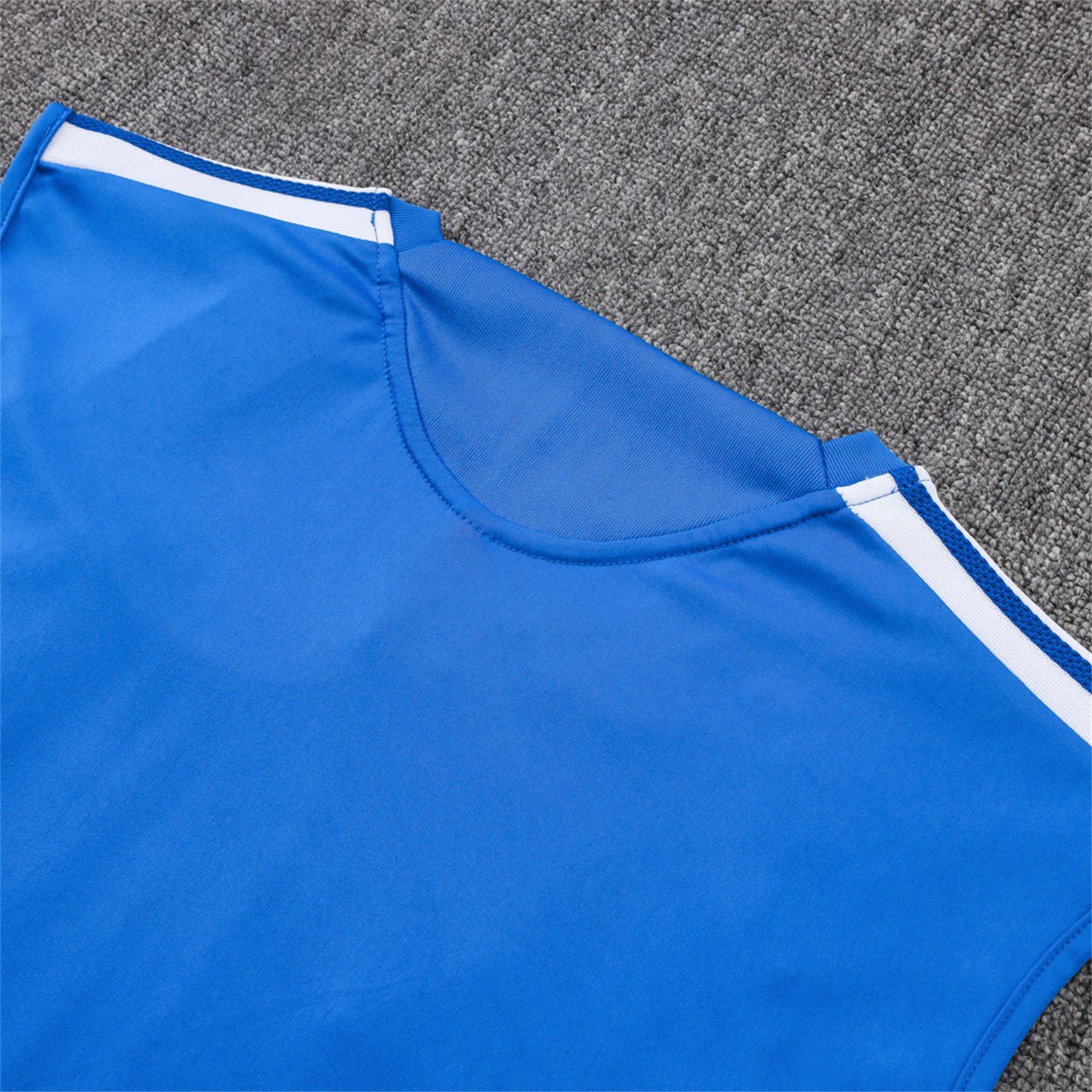 TKH-turbokithub-Cruzeiro 25-26 Vest Training Set - Ocean Blue Vest and Dark Blue Shorts