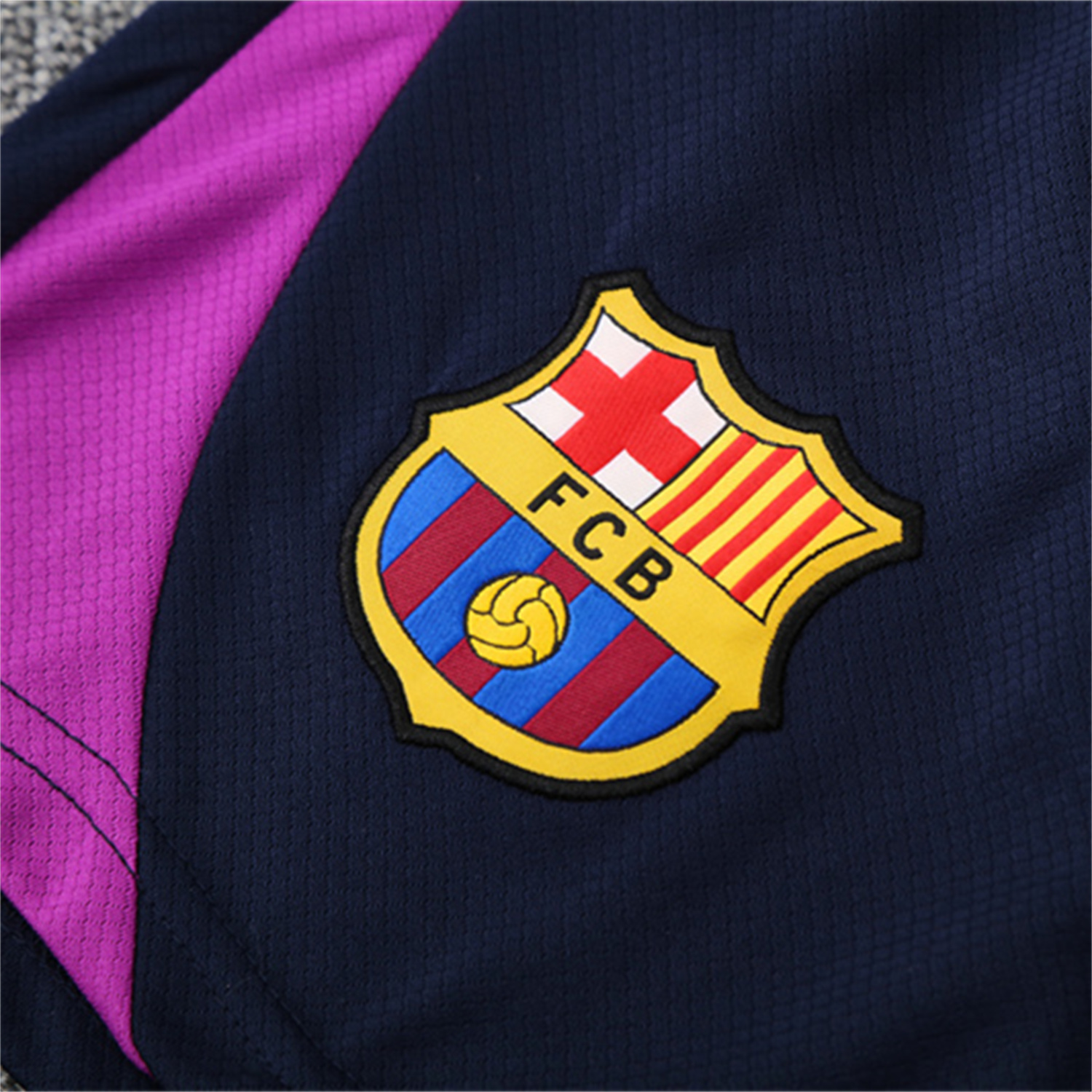 TKH-turbokithub-Barcelona 25-26 Short-Sleeve Training Set - Purple Top & Deep Blue Shorts