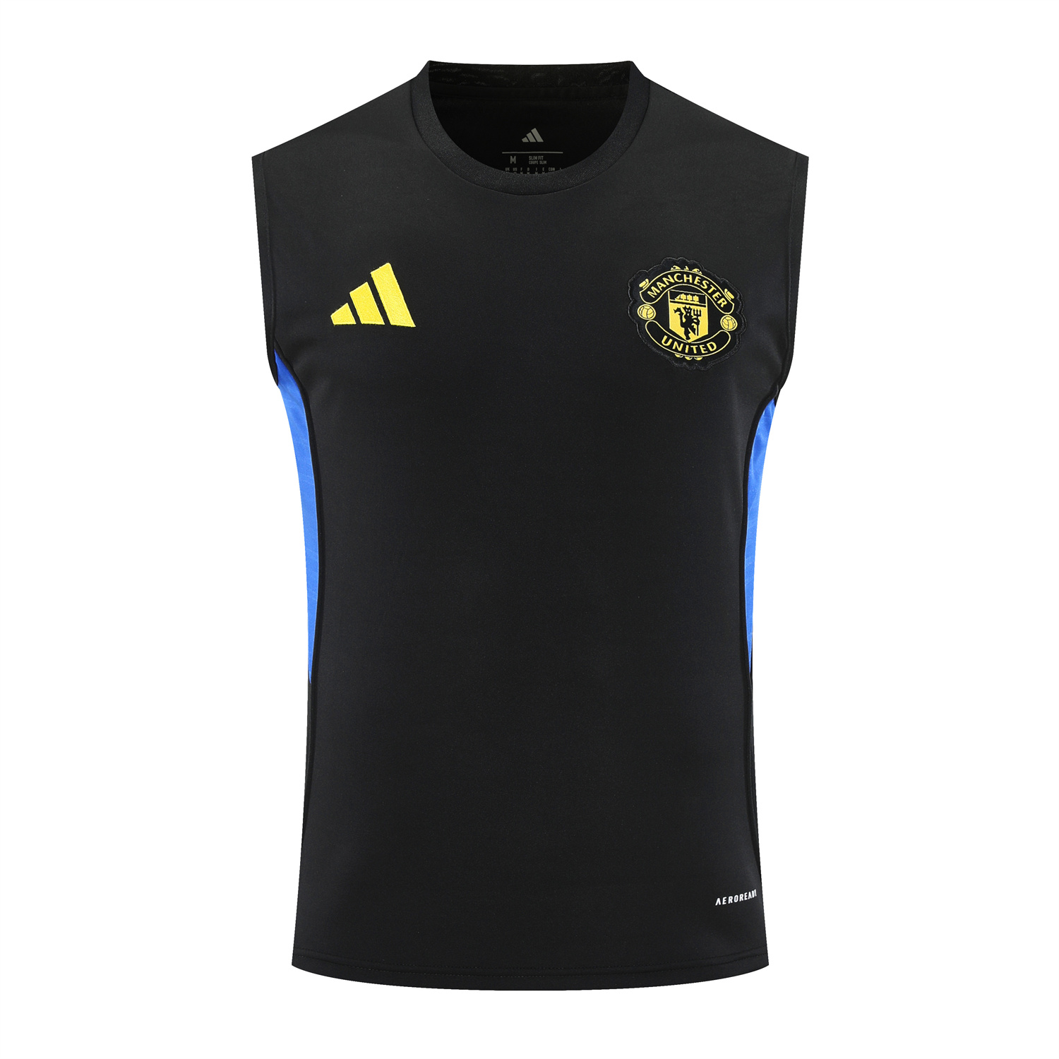 TKH-turbokithub-Manchester United 25-26 Vest Training Set - Black And Light Grey Vest & Black Shorts