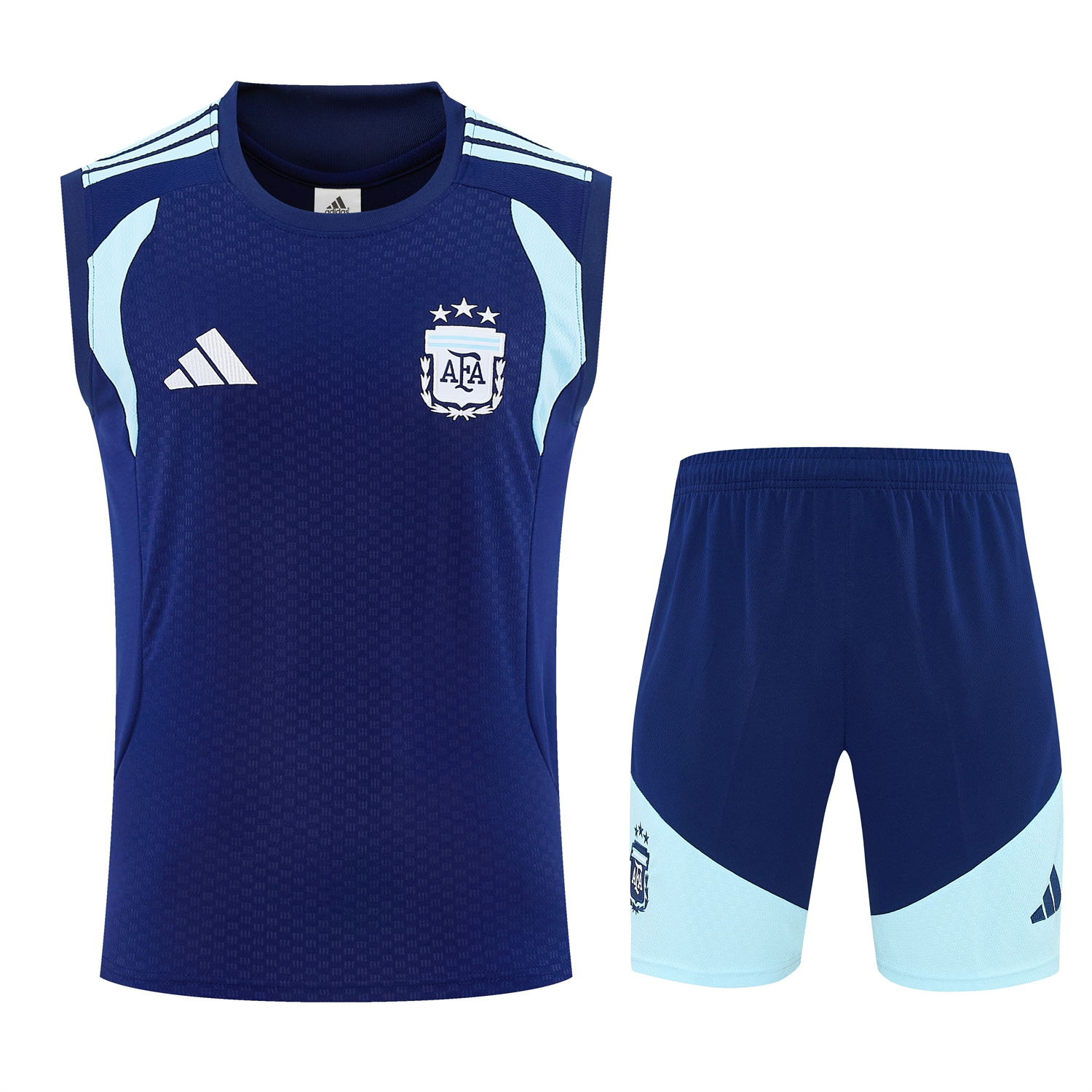 TKH-turbokithub-Argentina 2026 Vest Training Set - Dark Blue Vest and Shorts
