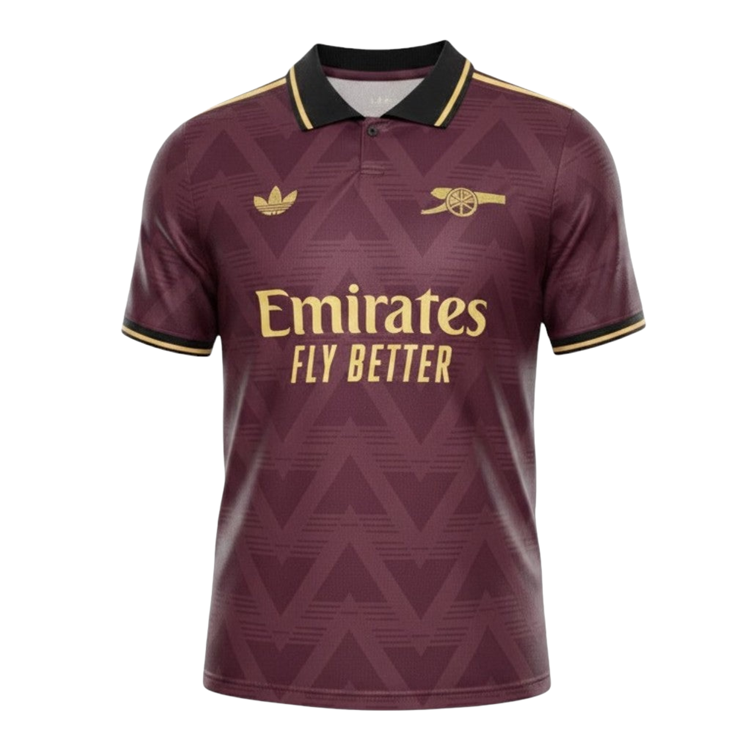 TKH-turbokithub-Arsenal 26-27 Yellow Sponsors Wine Red Special Jersey - Fans Version