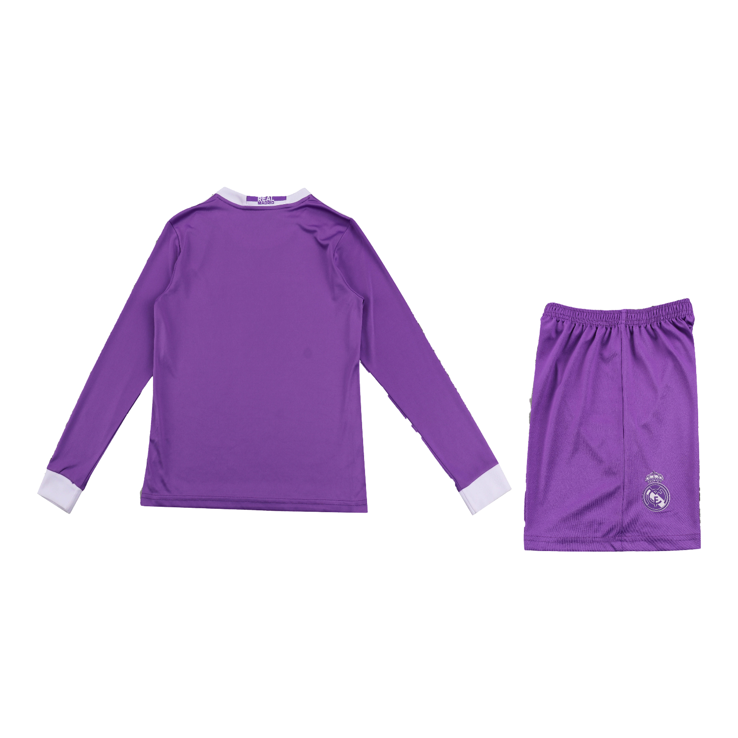 TKH-turbokithub-Retro Real Madrid 16-17 Away Purple Long Sleeves Kids Kit
