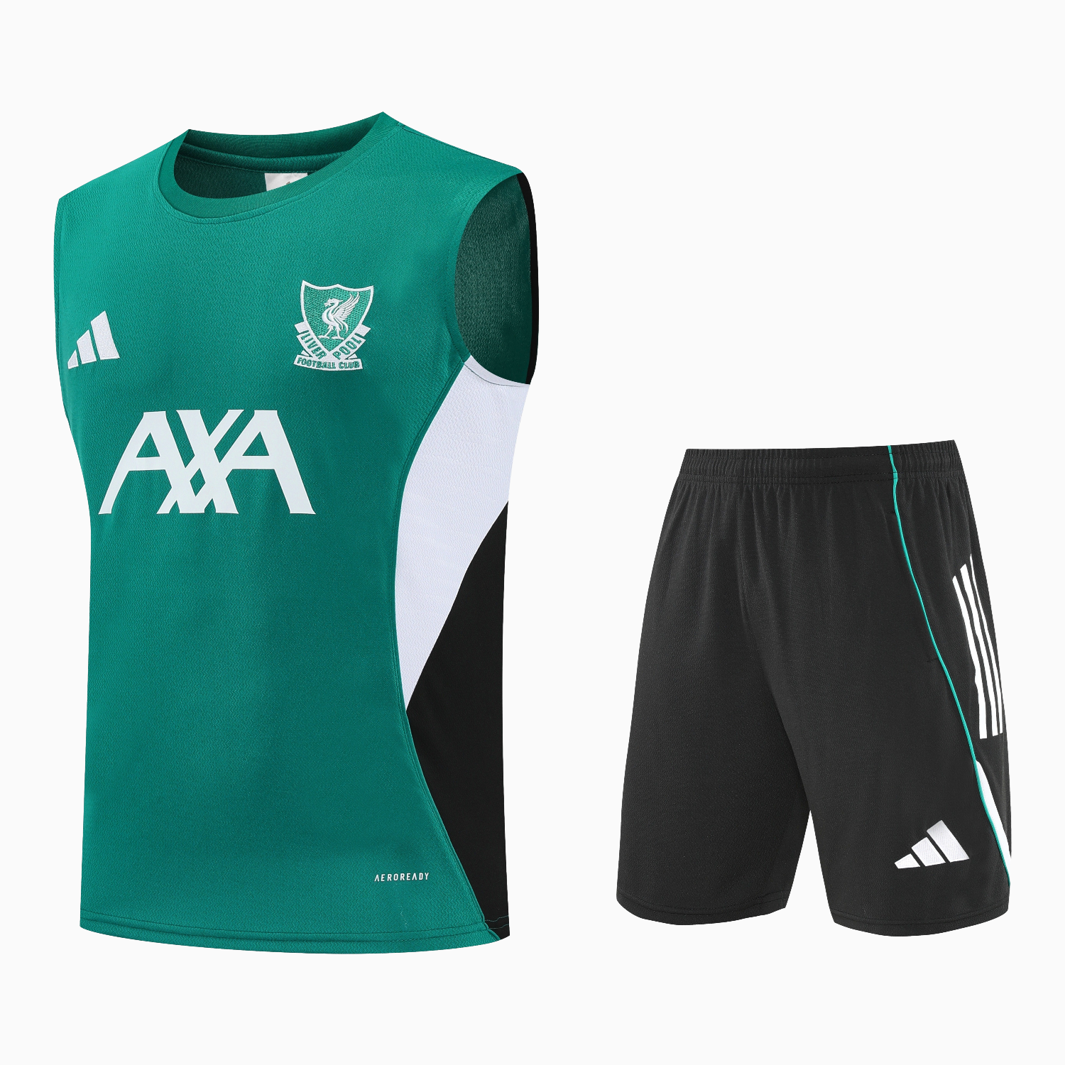 TKH-turbokithub-Liver.pool 25-26 Vest Training Set - Green Vest & Black Shorts