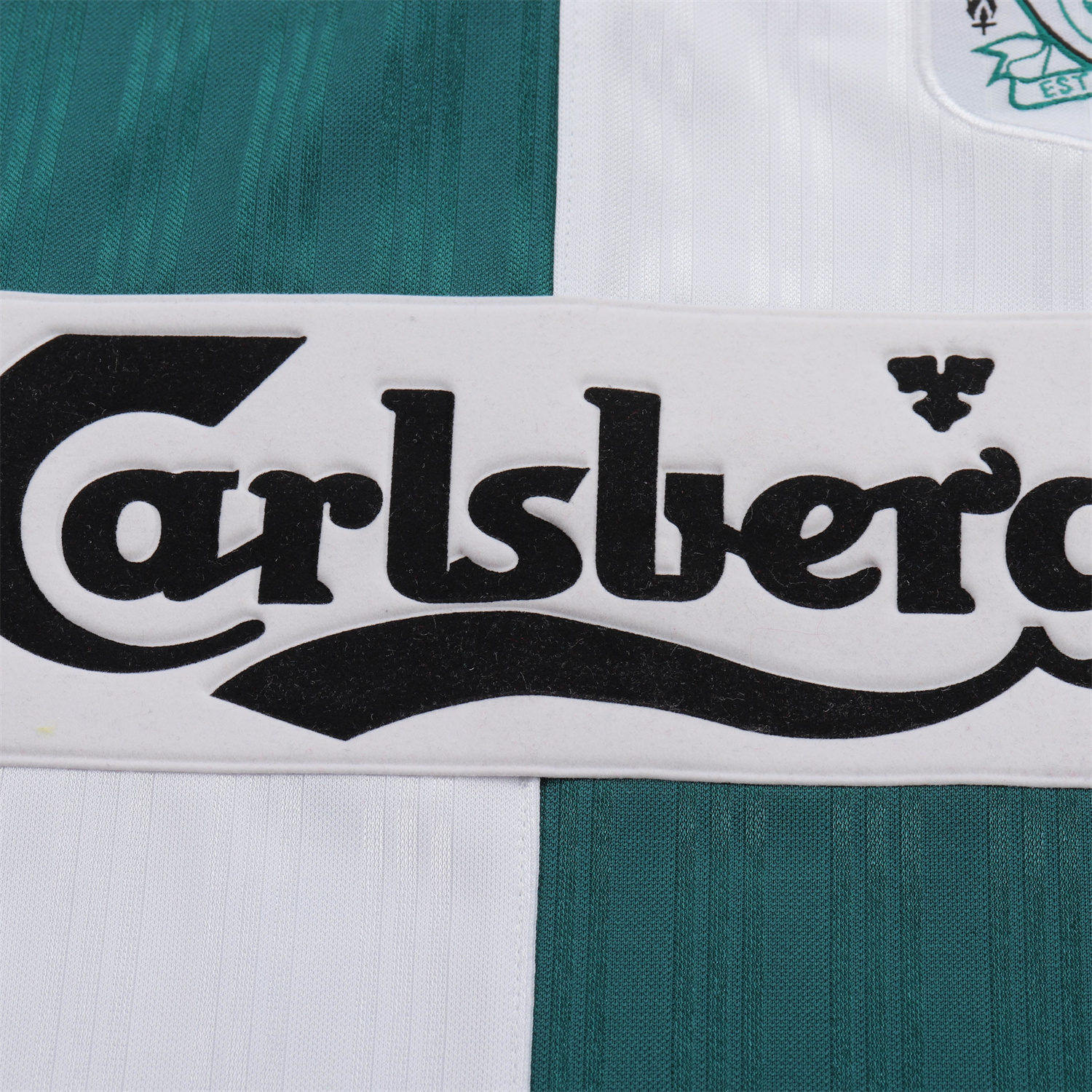 TKH-turbokithub-Retro Liver.pool 1995-96 Away White And Green Kids Kit