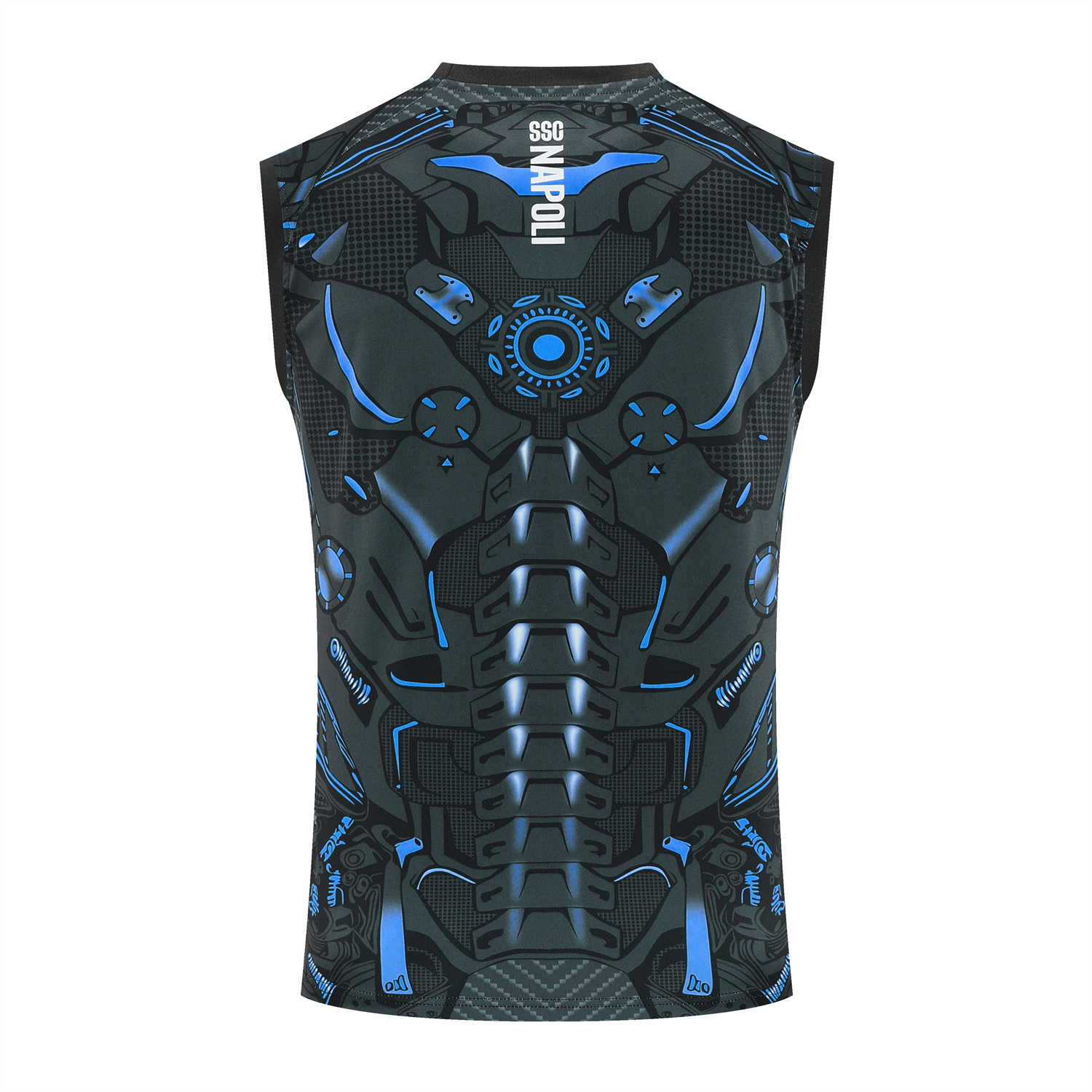 TKH-turbokithub-Napoli 25-26 Vest Training Set - Black Mecha Vest & Black Shorts