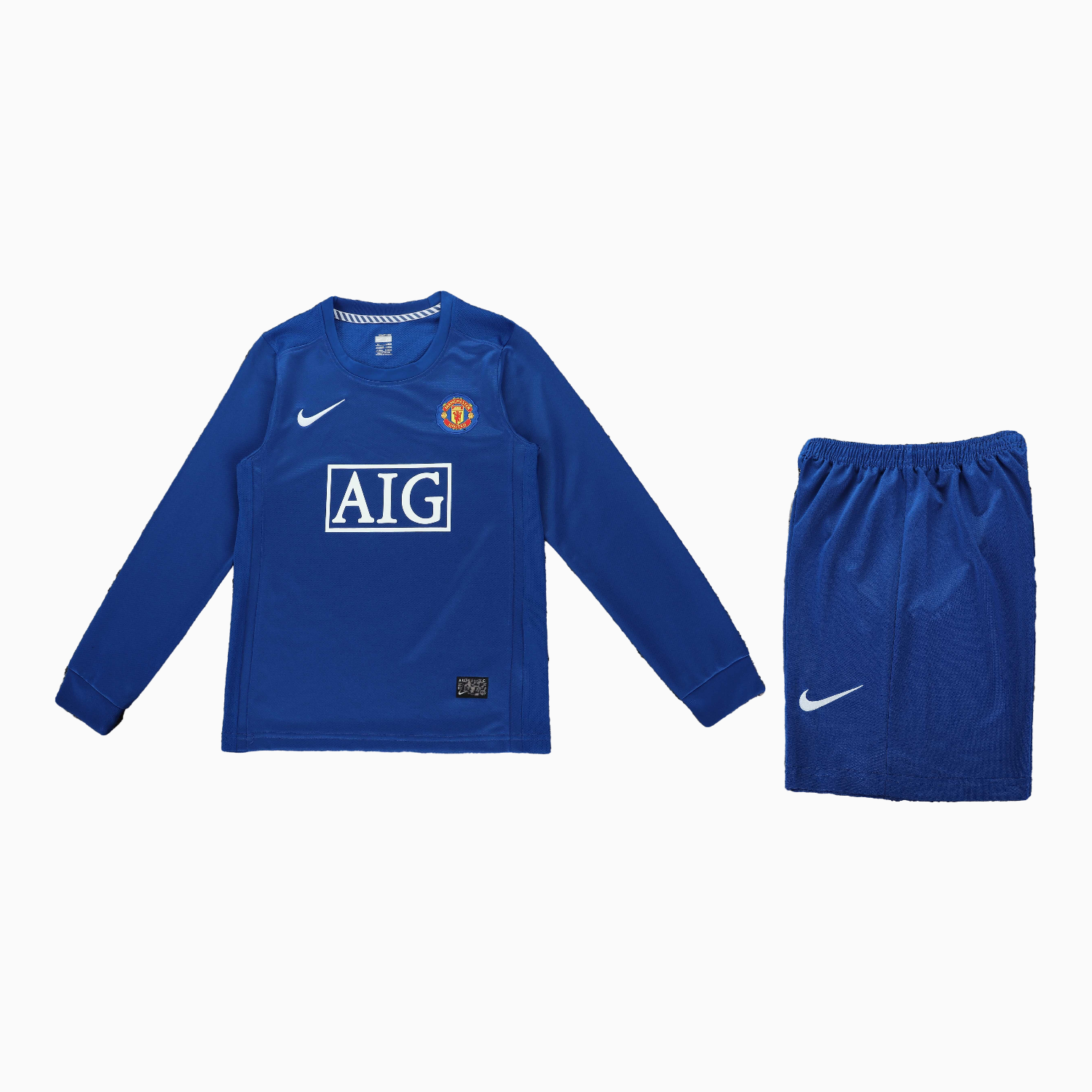 TKH-turbokithub-Retro Manchester United 2008-09 Third Long Sleeves Kids Kit