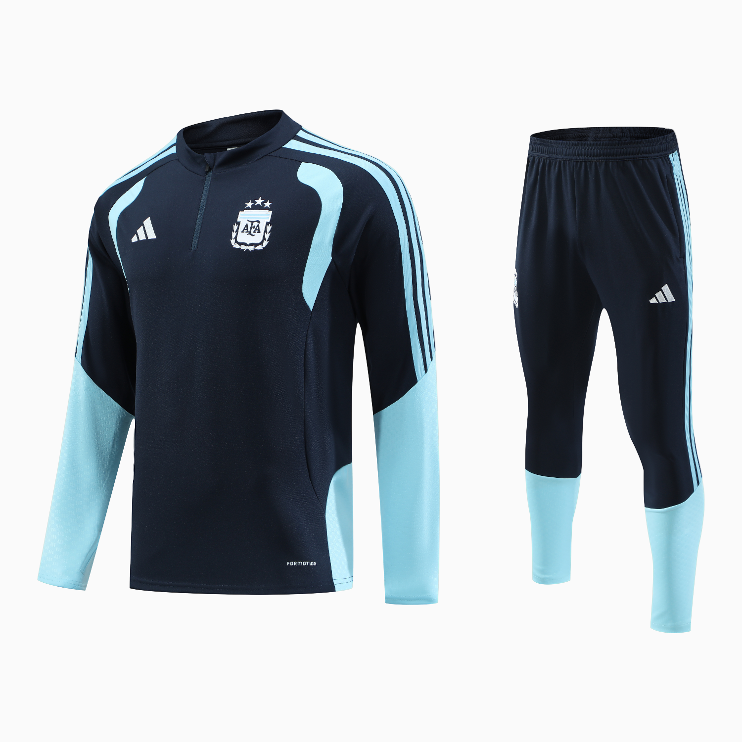 TKH-turbokithub-Argentina 2026 Long Sleeve Training Set - Blue Black Top & Pants