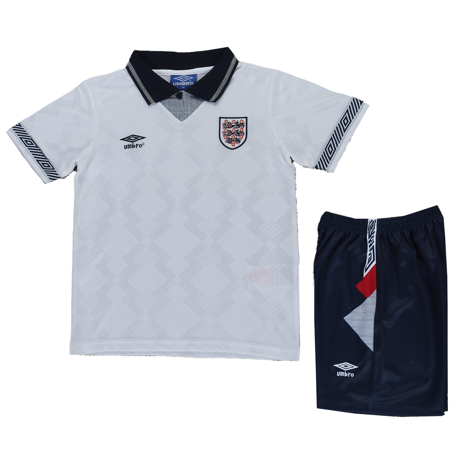 TKH-turbokithub-Retro England 1990 Home Kids Kit