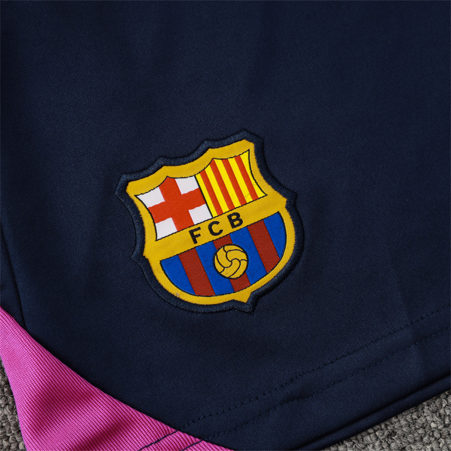 TKH-turbokithub-Barcelona 25-26 Vest Training Set - Deep Blue Black Vest and Shorts
