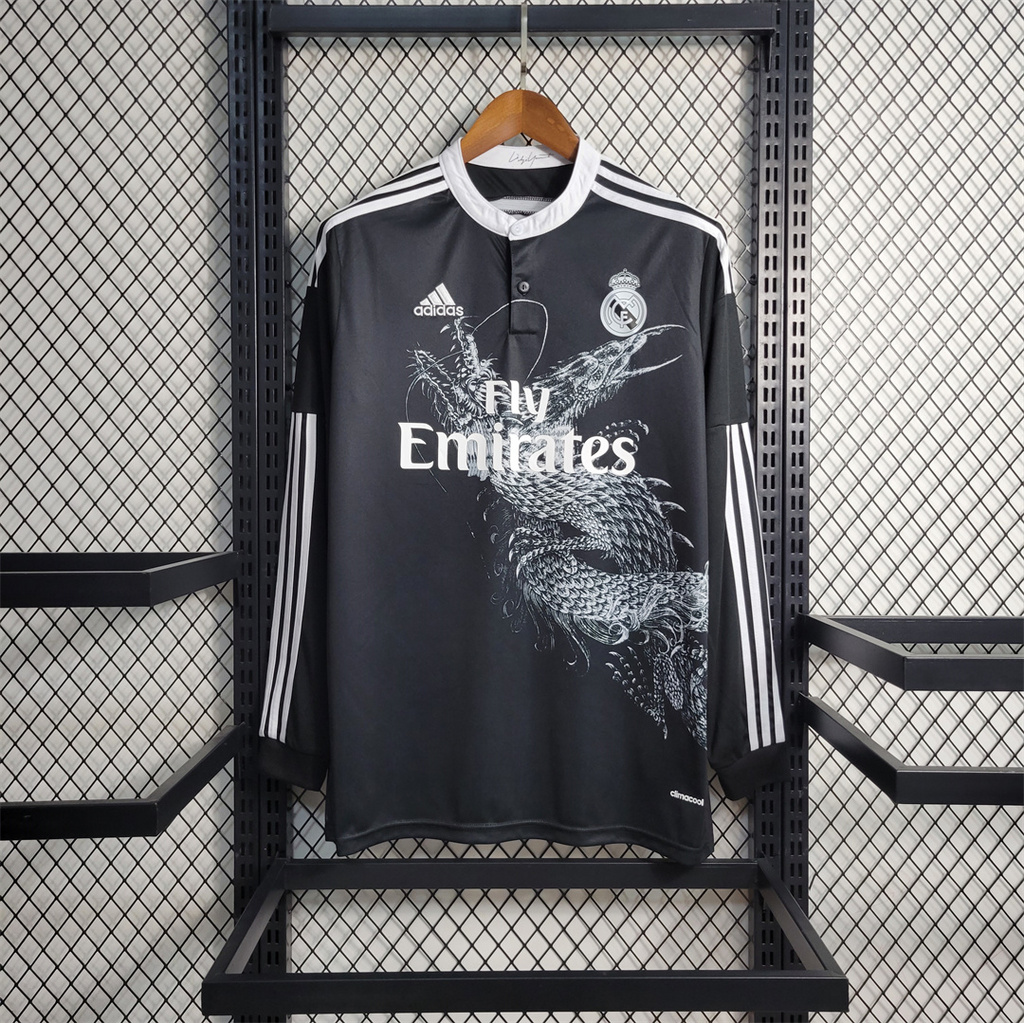 TKH-turbokithub-Retro Real Madrid 14-15 Third Long Sleeve Jersey