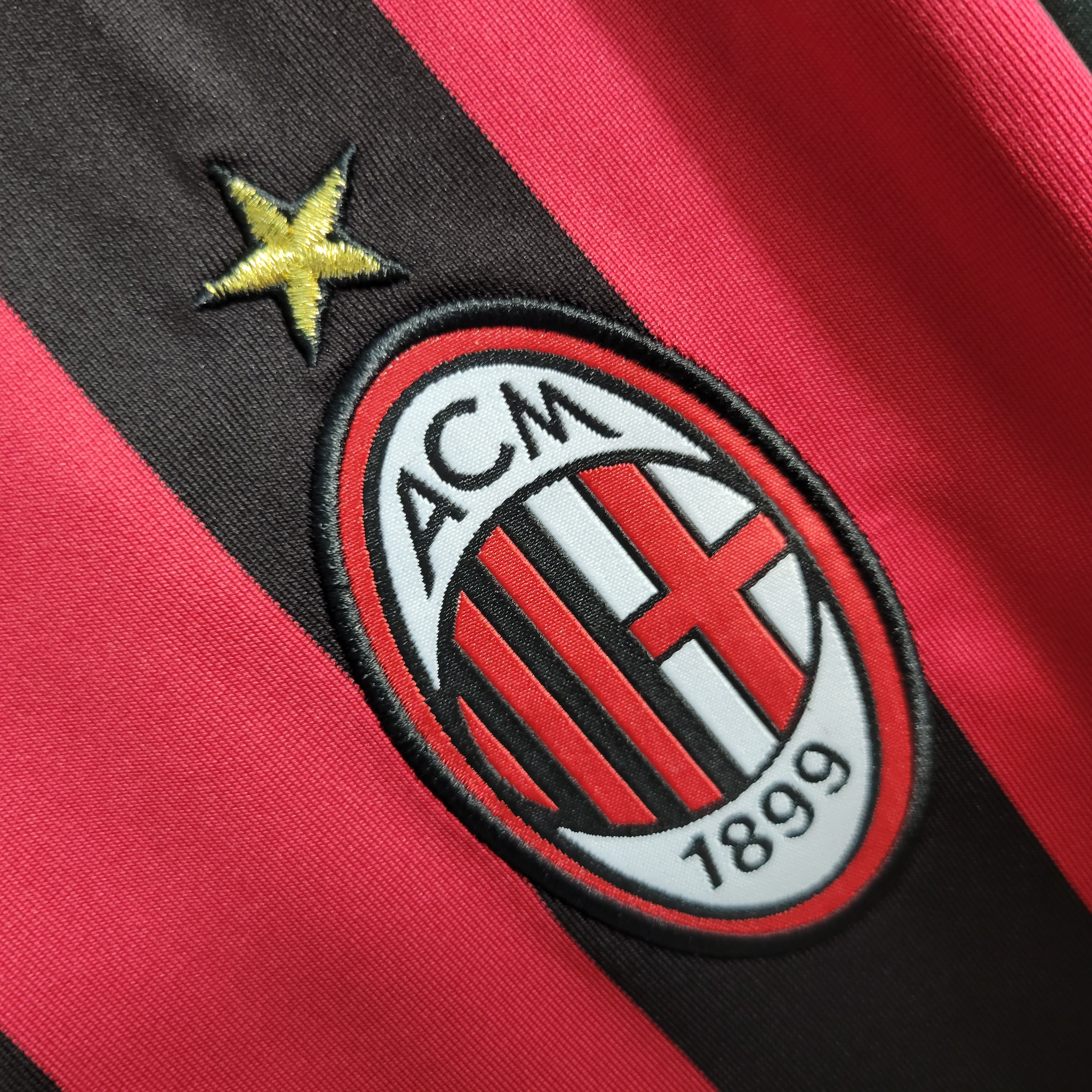 TKH-turbokithub-Retro AC Milan 2009-10 Home Stadium Long Sleeve Jersey