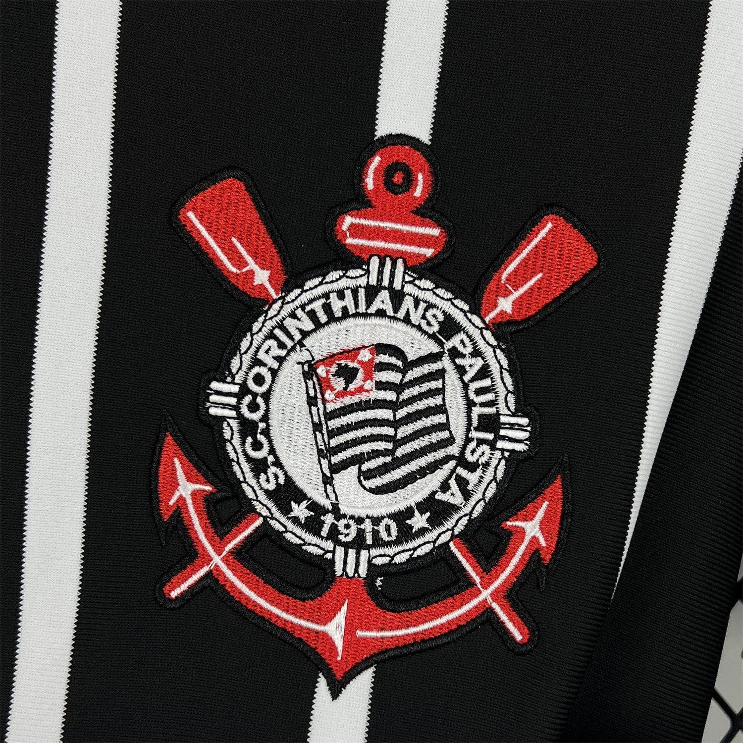 TKH-turbokithub-Retro Corinthians 2012 Black And White Special Jersey