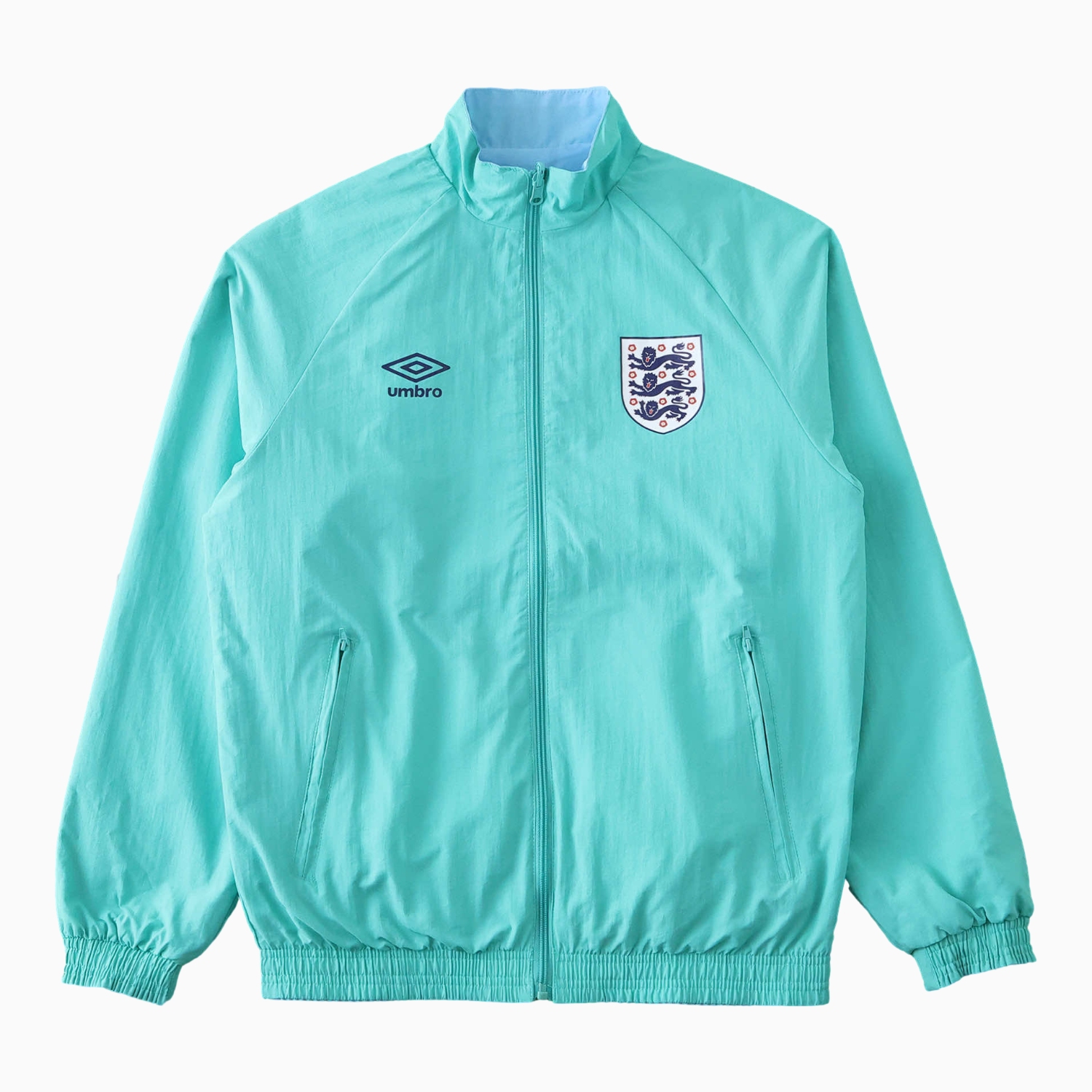 TKH-turbokithub-Retro England 1992 Third Double Sided Reversible Windbreaker - Blue & Green