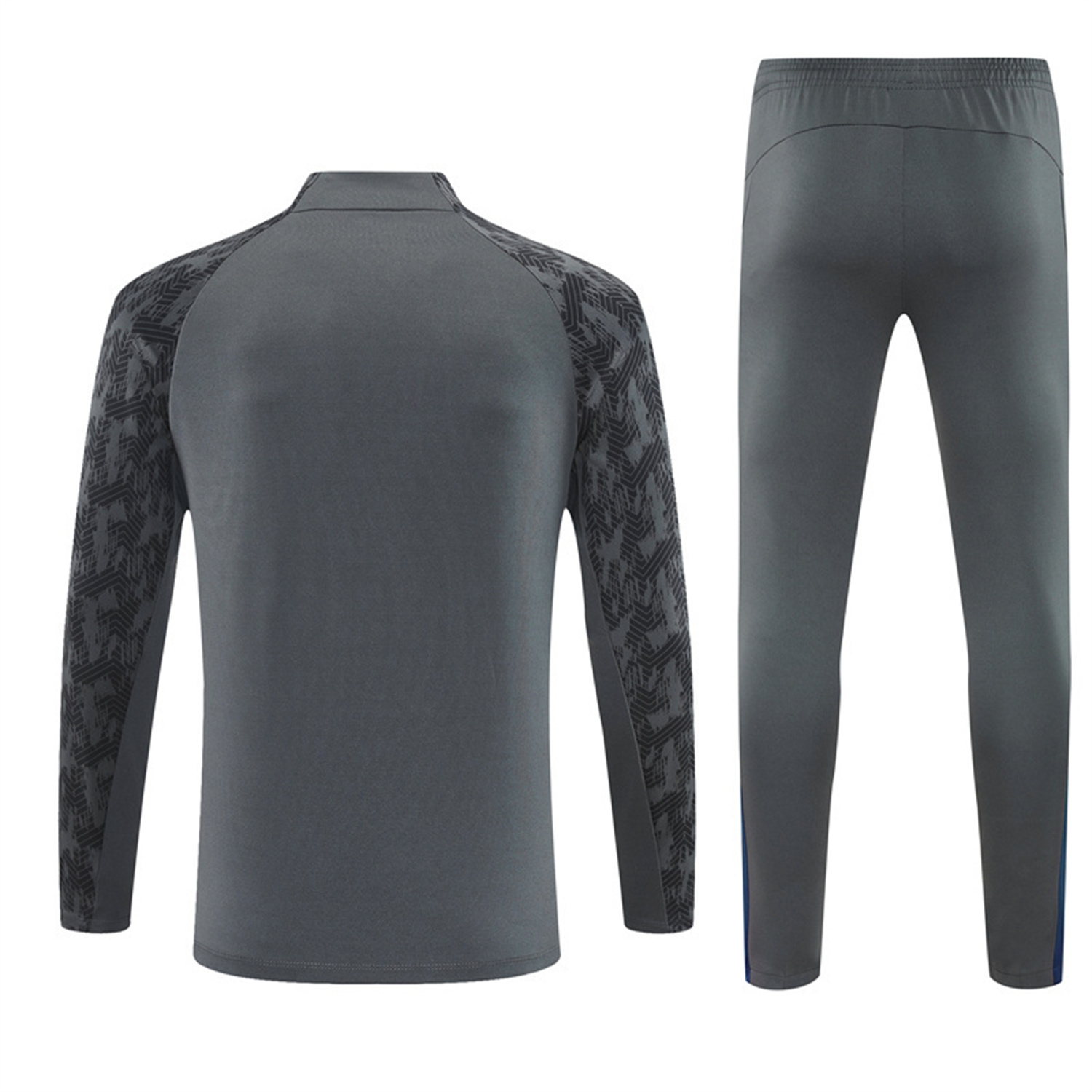 TKH-turbokithub-Feyenoord 25-26 Long Sleeve Training Set - Dark Gray Top & Dark Gray Pants