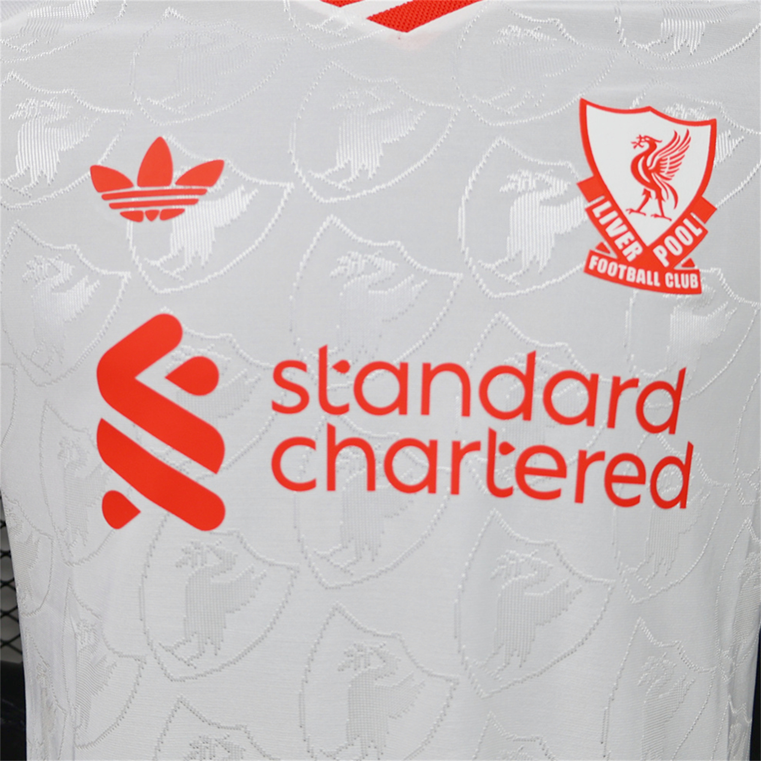 TKH-turbokithub-Liver.pool 26-27 Casual White With Faint Logos Jersey - Player Version