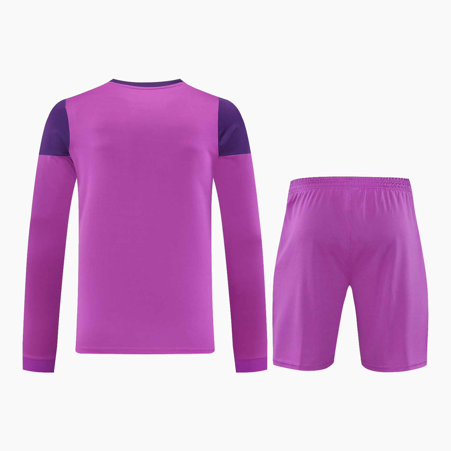 TKH-turbokithub-Real Madrid 25-26 Longt-Sleeve Training Set - Purple Top & Purple Shorts