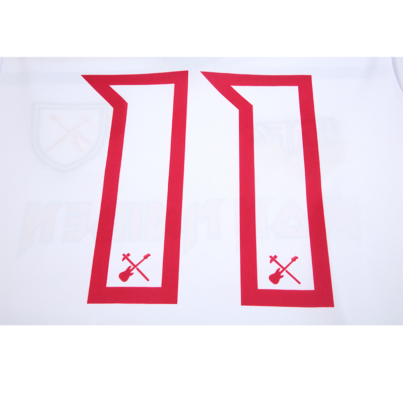 TKH-turbokithub-Iron Maiden x West Ham White Special Edition Jersey - with 11 print