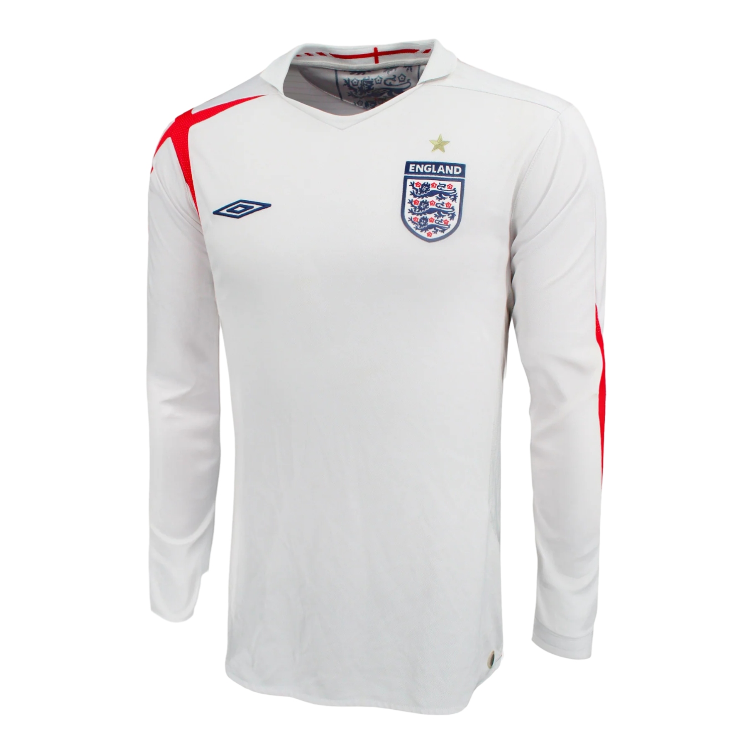TKH-turbokithub-Retro England 2006 Home Long Sleeve Jersey