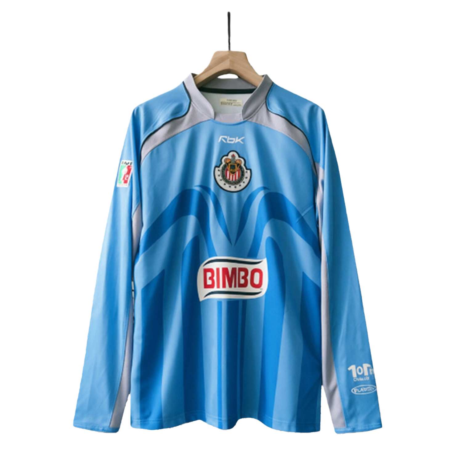 TKH-turbokithub-Retro Chivas de Guadalajara 2006-07 Blue Goalkeeper Long Sleeves Jersey