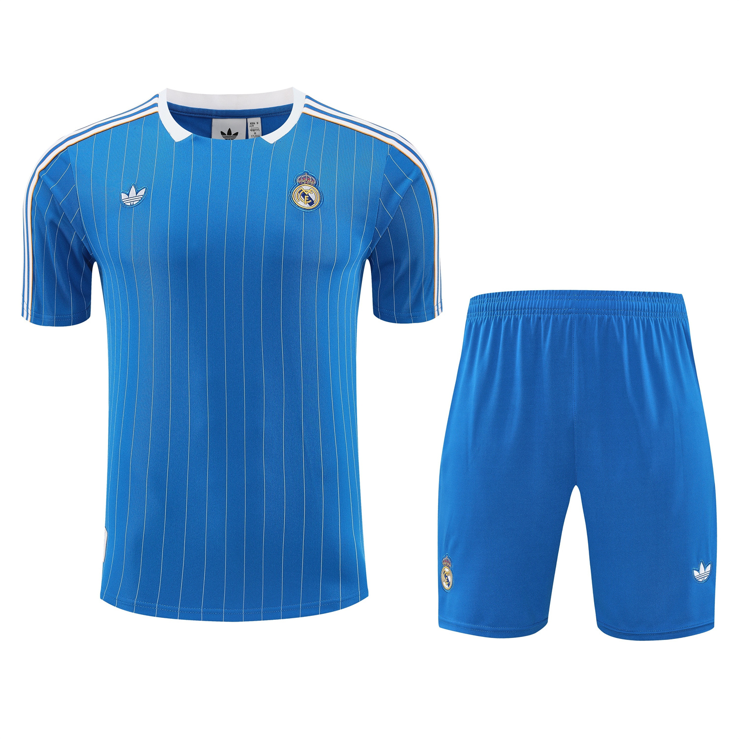 TKH-turbokithub-Real Madrid 25-26 Short-Sleeve Training Set - Blue Vest & Blue Shorts