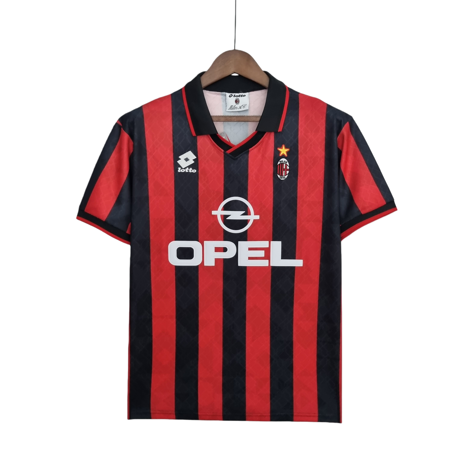 TKH-turbokithub-Retro AC Milan 95-96 Home Stadium Jersey