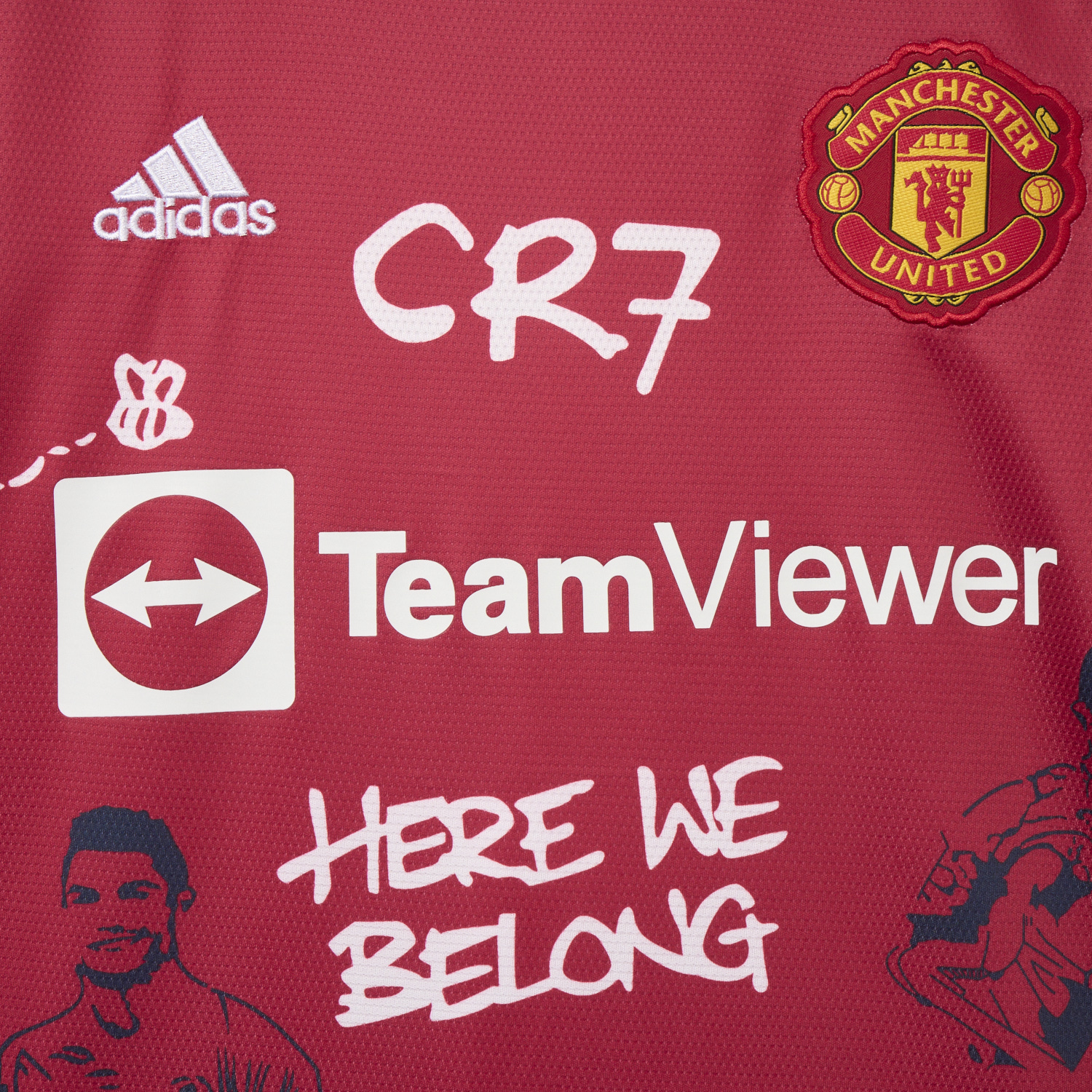 TKH-turbokithub-Retro Manchester United 21-22 Home Ronaldo Graffiti Edition Special Edition Jersey