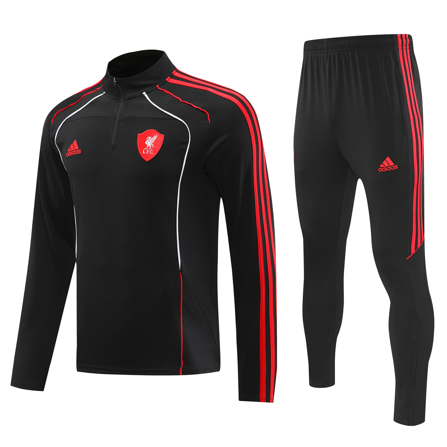 TKH-turbokithub-Liver.pool 25-26 Long Sleeve Training Set - Black Top & Pants