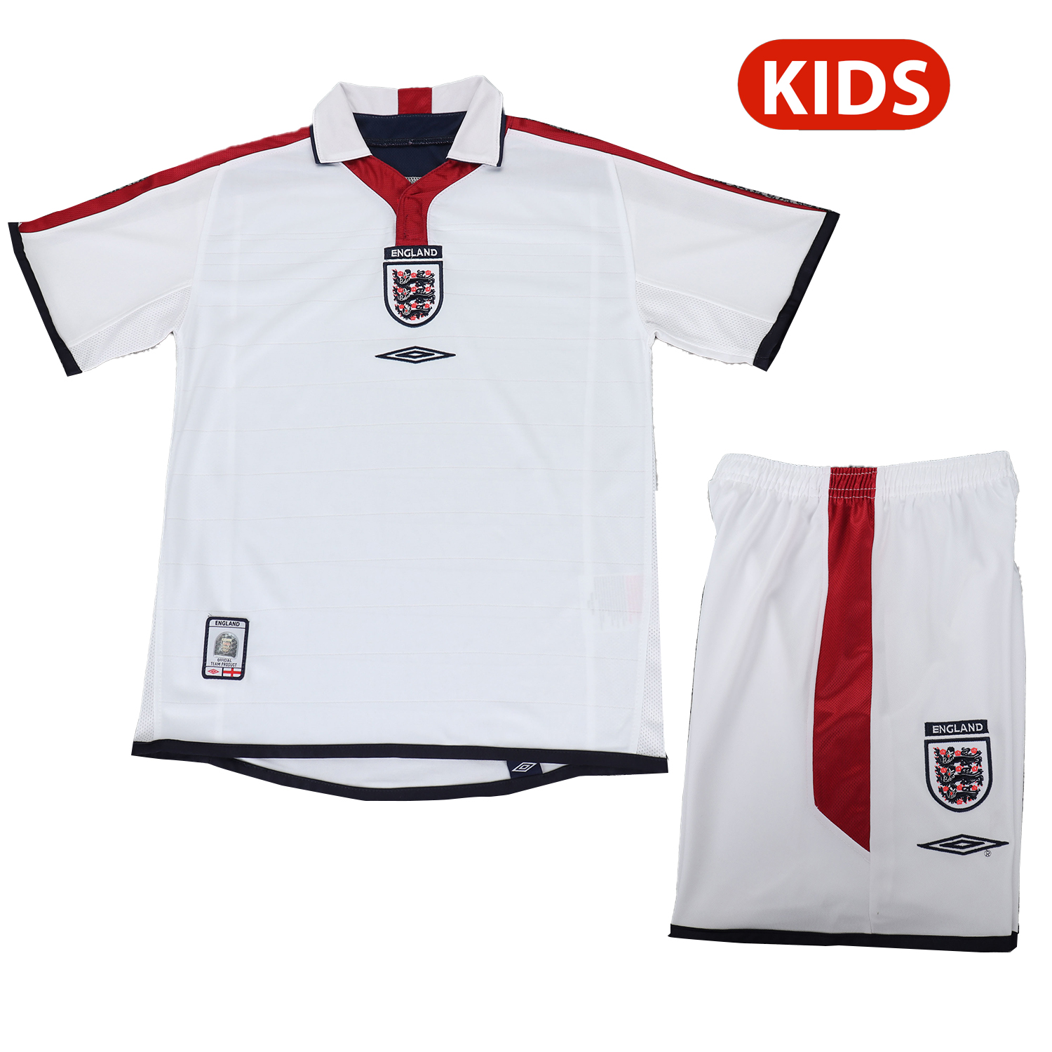 TKH-turbokithub-Retro England 2004 Home Kids Kit