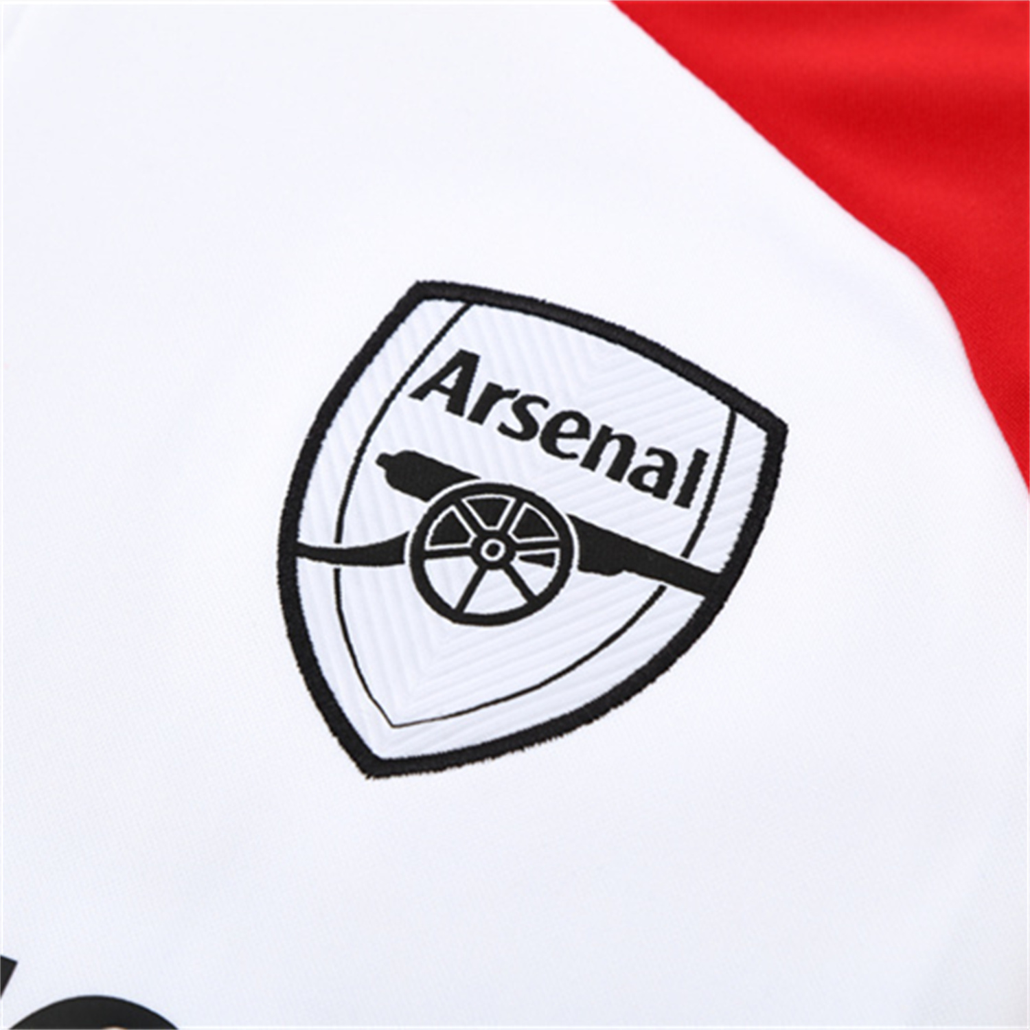 TKH-turbokithub-Arsenal 25-26 Kids Long Sleeve Training Set - White Top & Black Pants